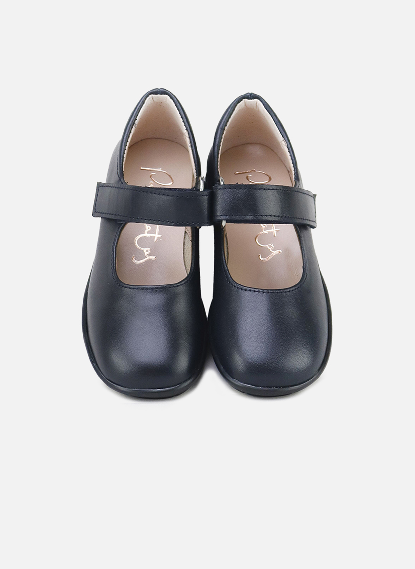 Chaussures Mary Jane Naturino Fille – Bleu Marine Avec Détails Fleurs, Taille US 9, En Daim, Neuves Sans Emballage