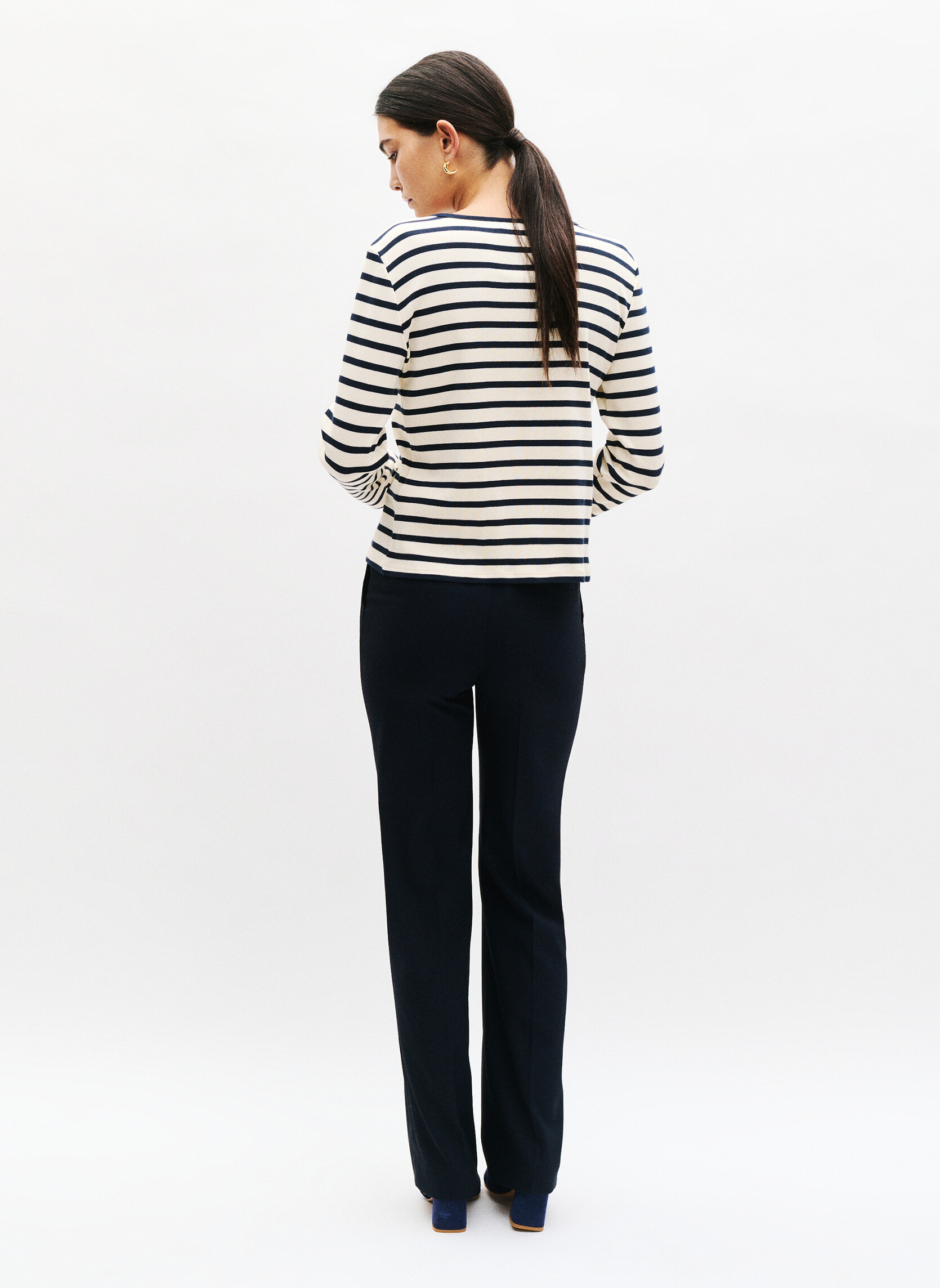 T-Shirt A Maniche Lunghe Donna Caroll 251t-tiris1 - Basic Morbido E Comodo - 4