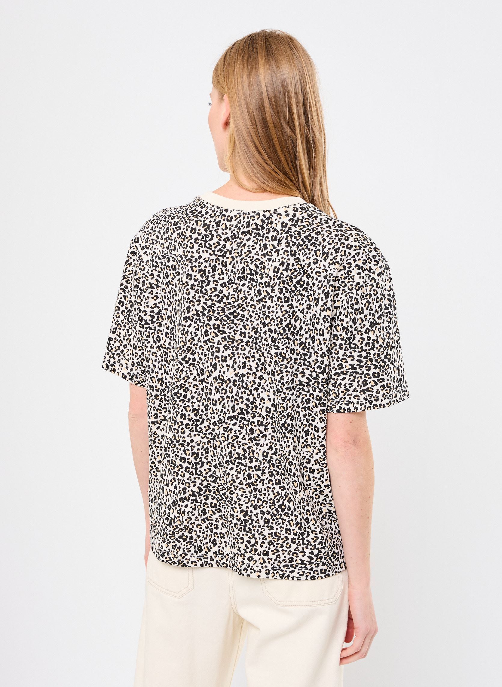 Tee-shirts manches courtes TORIANE LEOPARD femme marron MADE BY Tee-shirts manches courtes TORIANE LEOPARD femme marron ANI-LEOSOFT-W