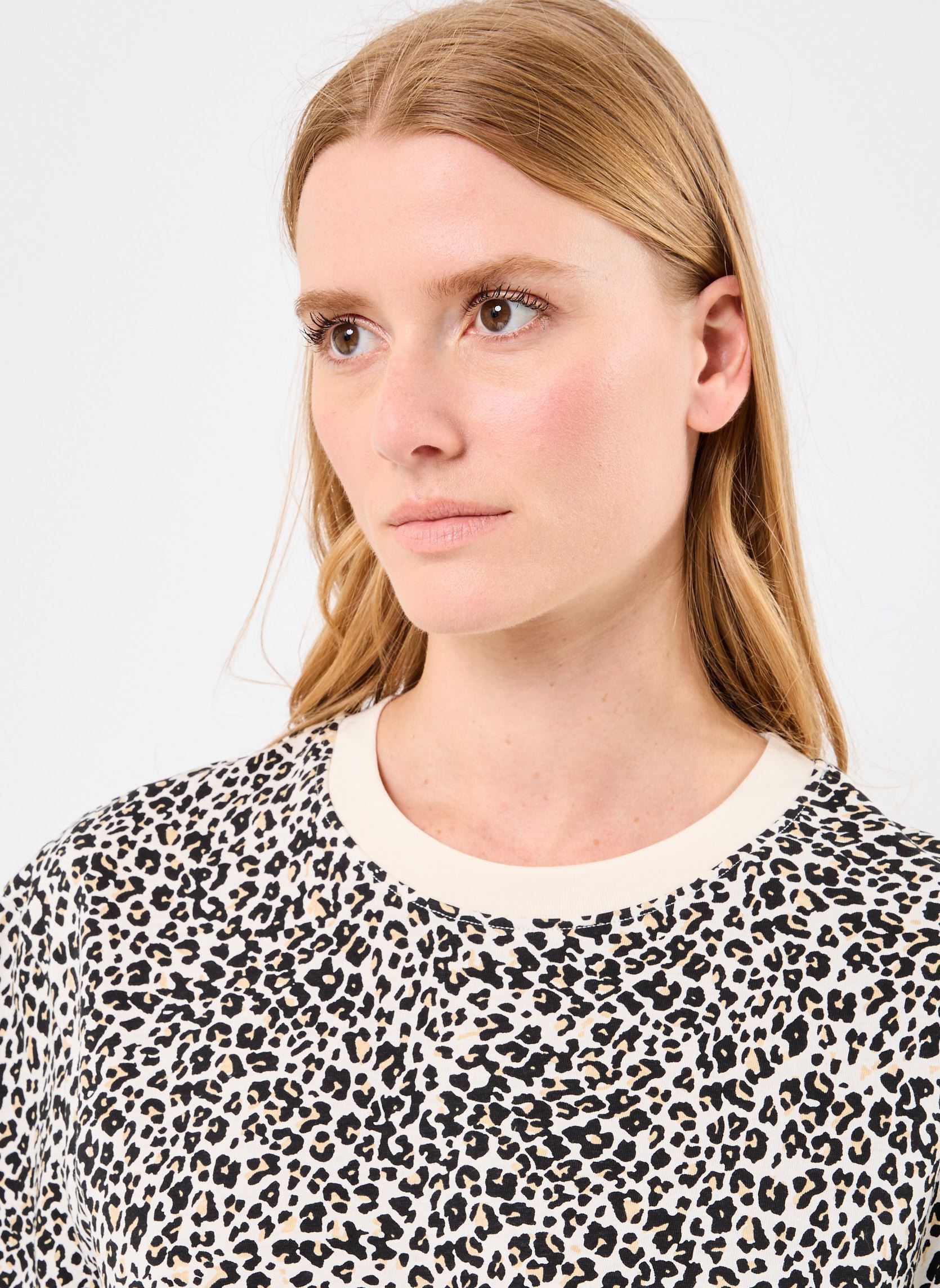 Tee-shirts manches courtes TORIANE LEOPARD femme marron MADE BY Tee-shirts manches courtes TORIANE LEOPARD femme marron ANI-LEOSOFT-W
