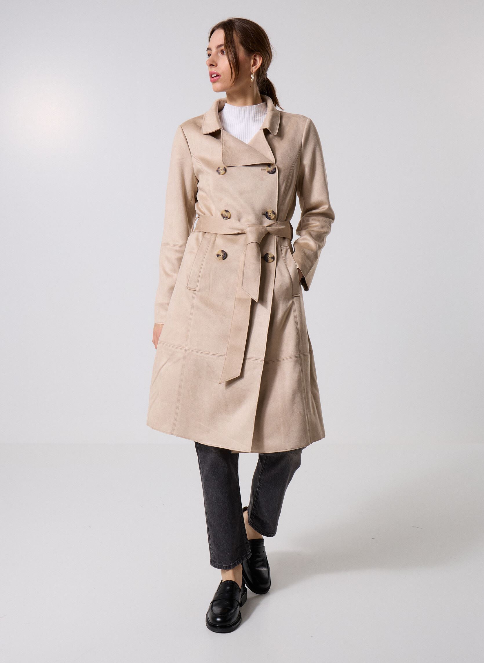 Trenchcoats TRENCHDAIN dames beige MADE BY Trenchcoats TRENCHDAIN dames beige FEATHER GRAY