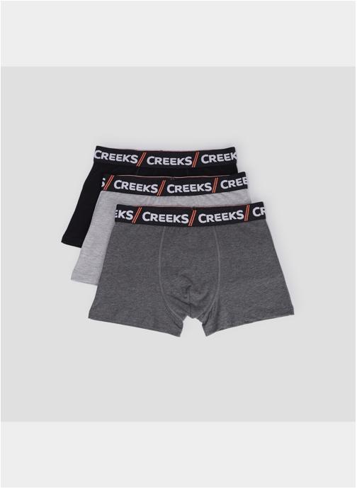 CREEKS Caleçons Boxer - BASICCREEKSBOXER1 homme gris