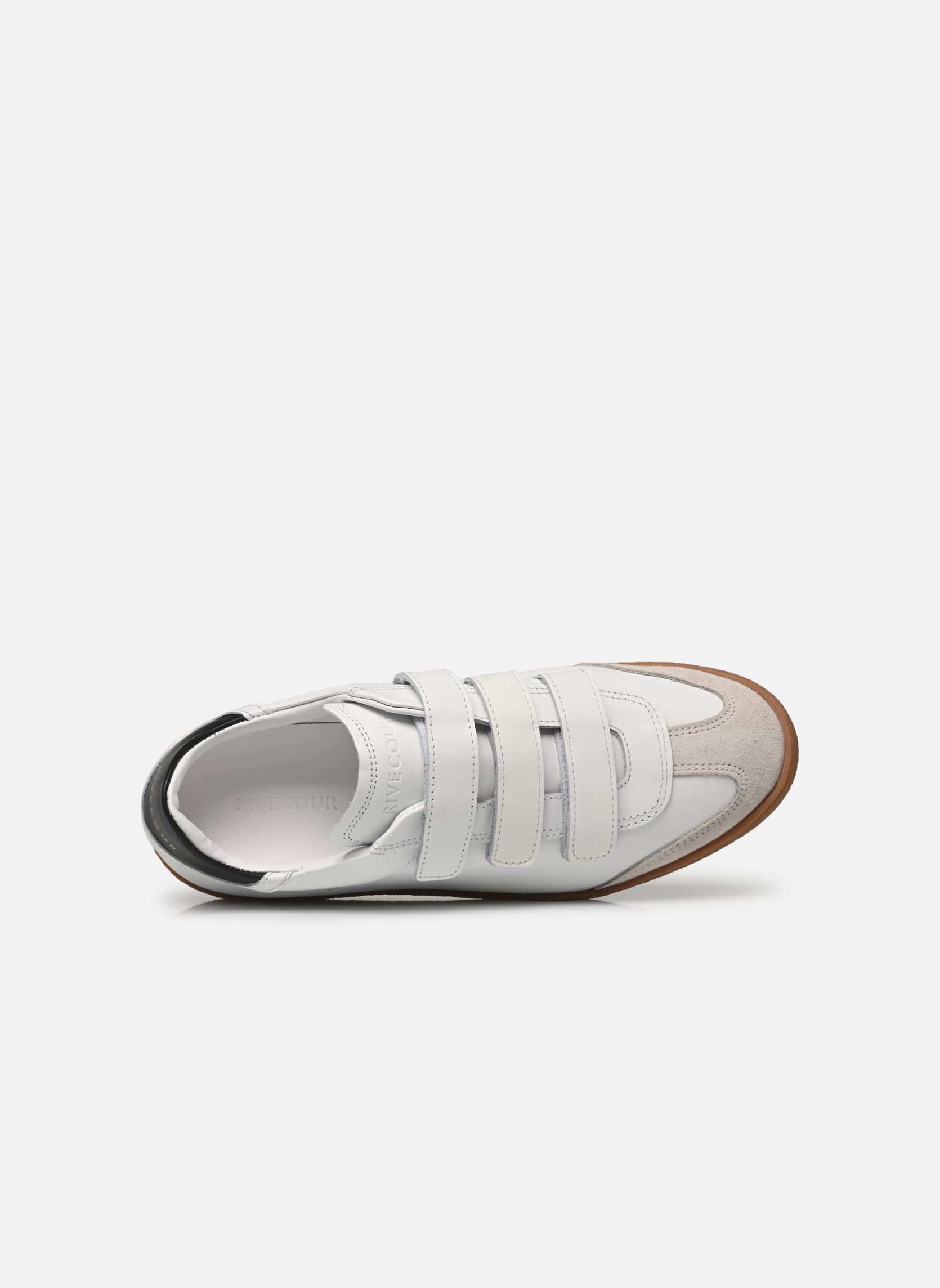 Baskets Basket n°11 - Cuir - Blanc/Noir femme blanc Rivecour Baskets Basket n°11 - Cuir - Blanc/Noir femme blanc BLANC/NOIR