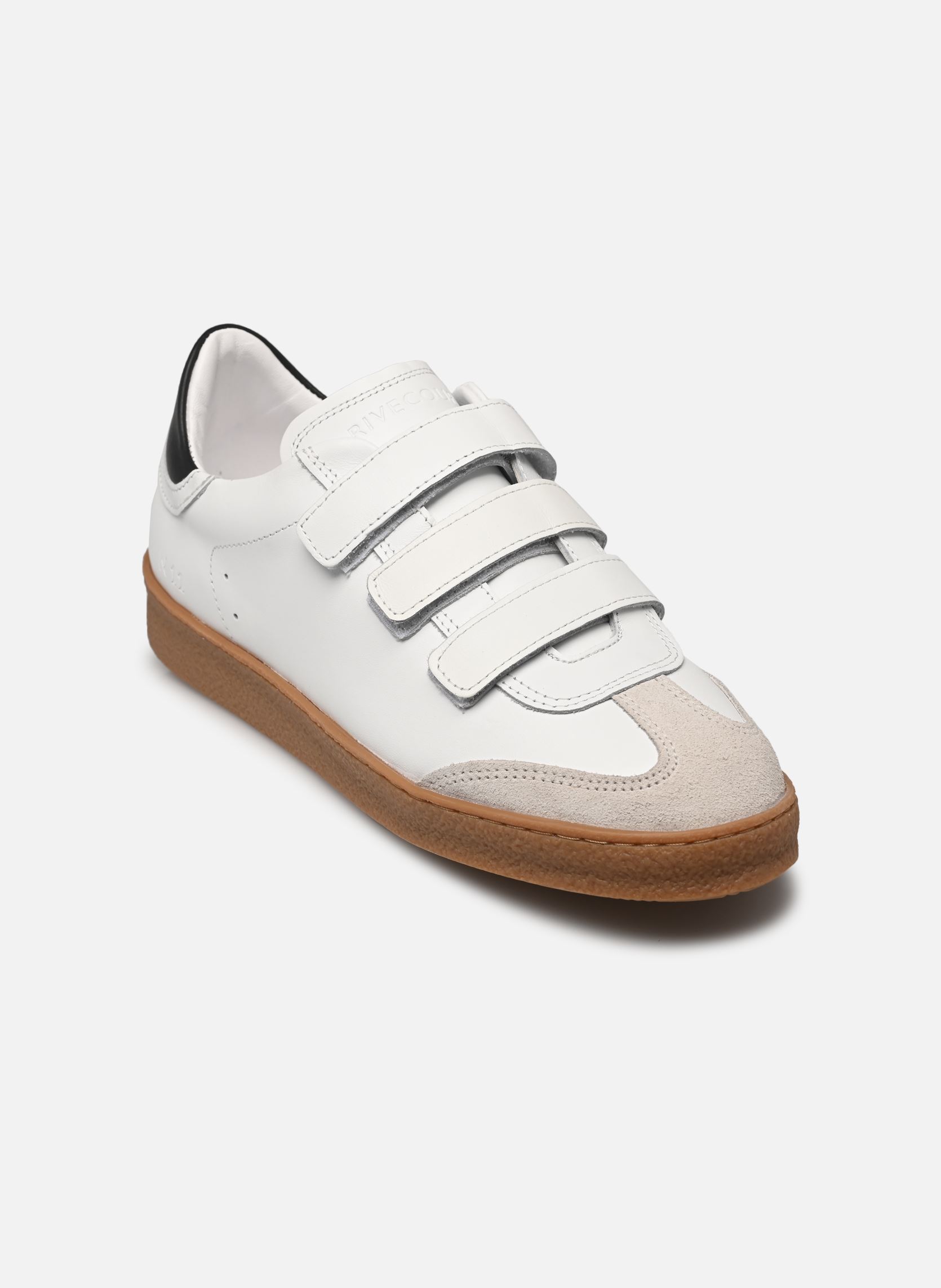 Baskets Basket n°11 - Cuir - Blanc/Noir femme blanc Rivecour Baskets Basket n°11 - Cuir - Blanc/Noir femme blanc BLANC/NOIR