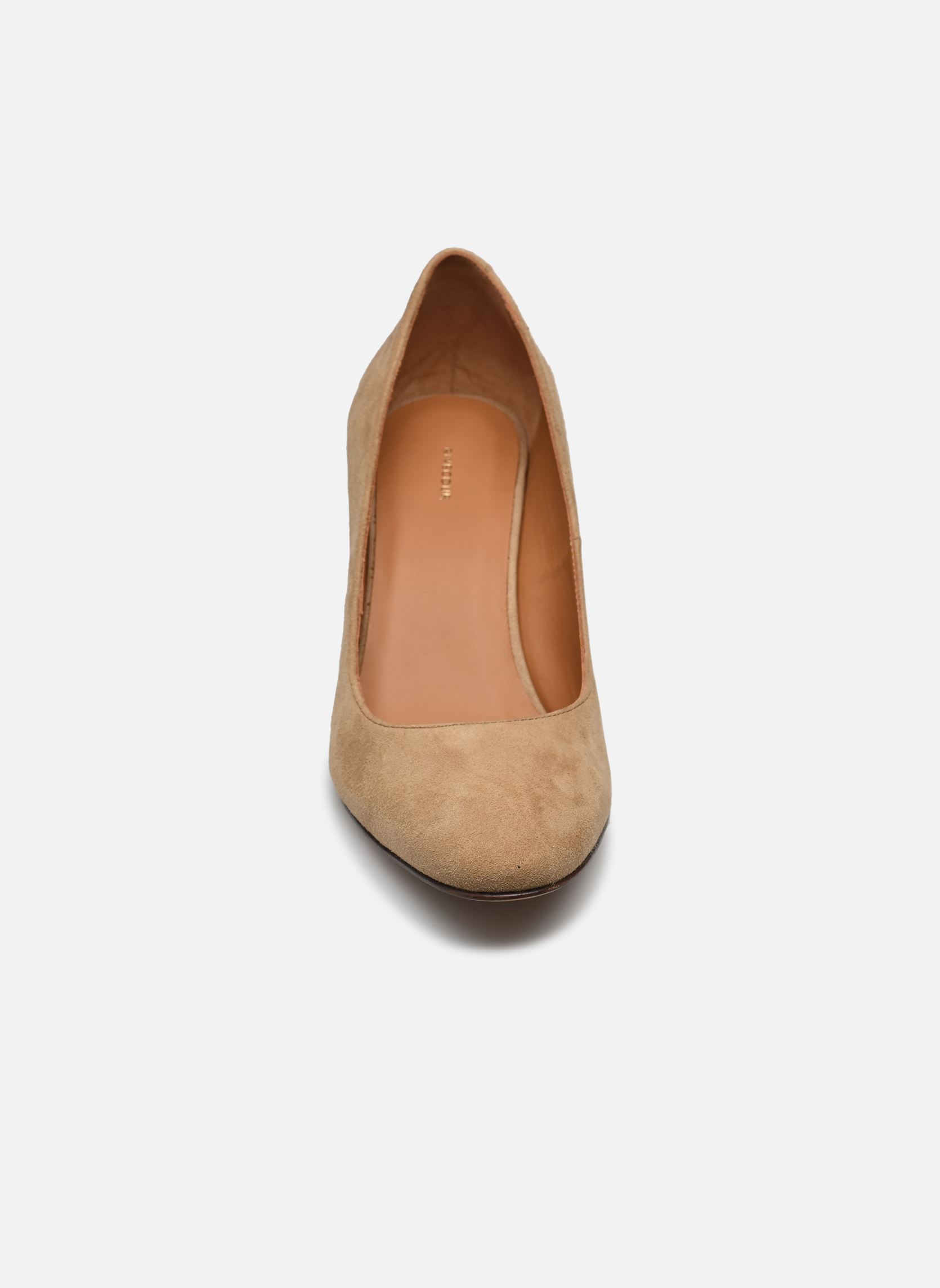 Zapatos de tacón Escarpins n°121 - Chevre velours - Beige mujer beige Rivecour Zapatos de tacón Escarpins n°121 - Chevre velours - Beige mujer beige BEIGE