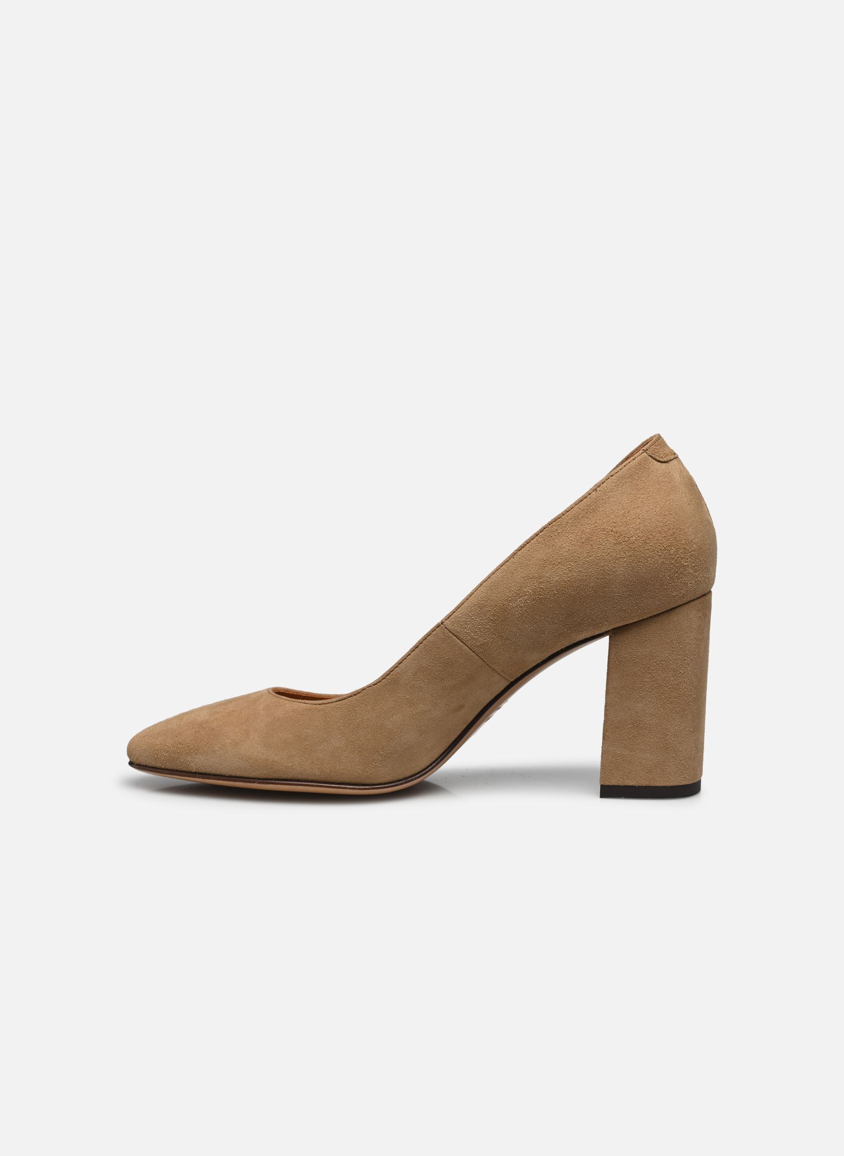 Zapatos de tacón Escarpins n°121 - Chevre velours - Beige mujer beige Rivecour Zapatos de tacón Escarpins n°121 - Chevre velours - Beige mujer beige BEIGE