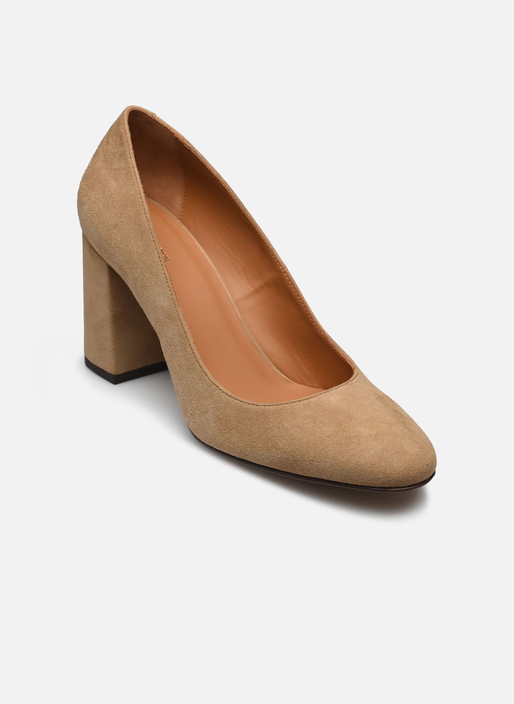 Zapatos de tacón Escarpins n°121 - Chevre velours - Beige mujer beige Rivecour Zapatos de tacón Escarpins n°121 - Chevre velours - Beige mujer beige BEIGE
