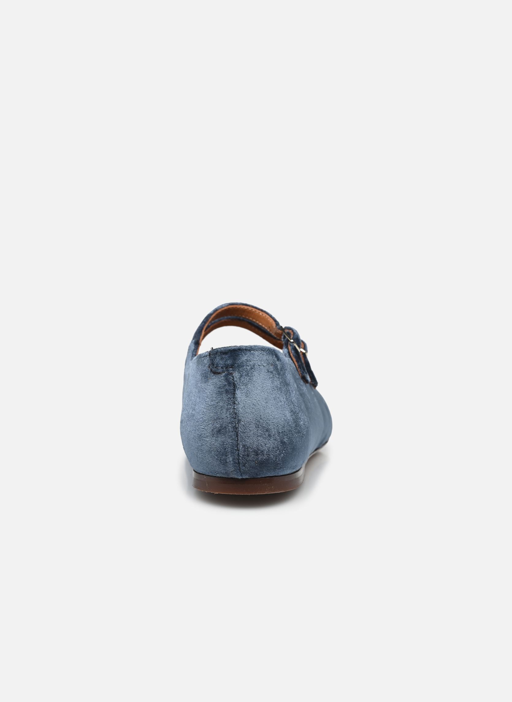 Mary Janes Babies n°128 - Velours - Denim dames blauw Rivecour Mary Janes Babies n°128 - Velours - Denim dames blauw DENIM