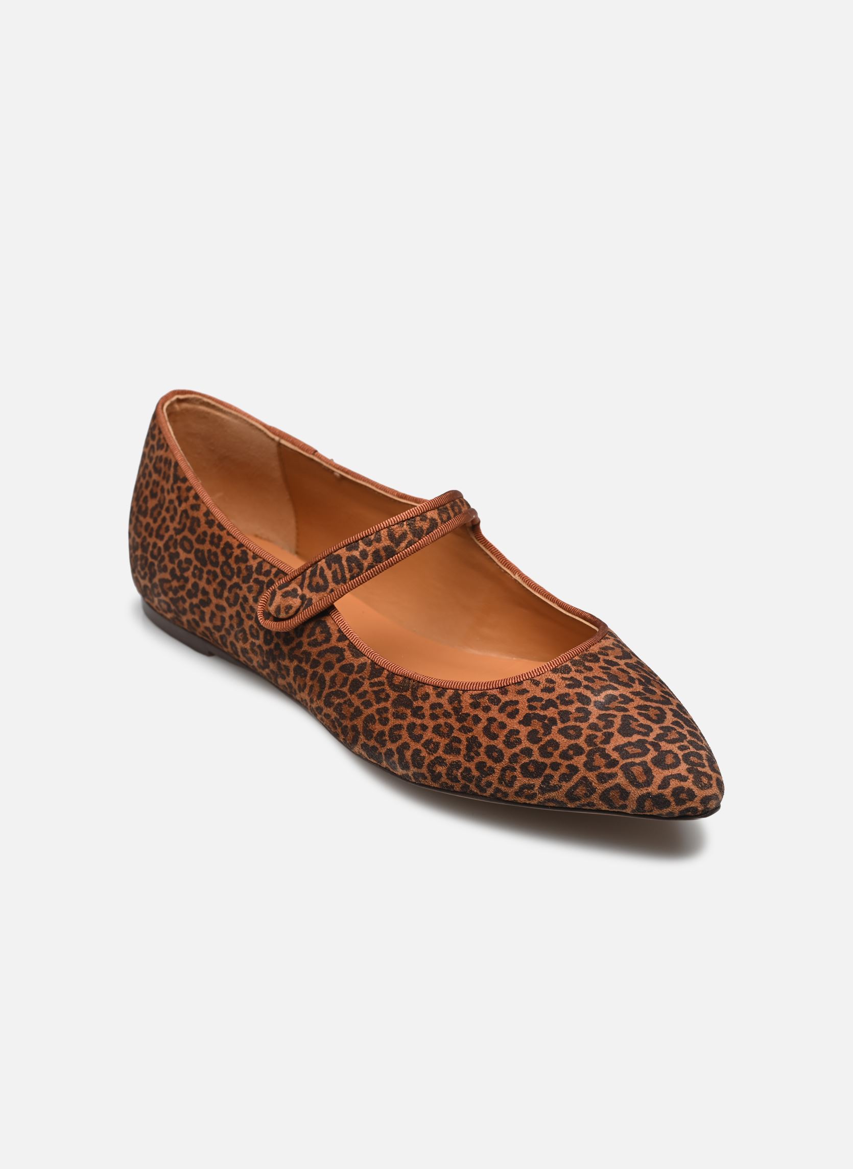 Babies Ballerines n°144 - Cuir imprimé - Léopar femme marron Rivecour Babies Ballerines n°144 - Cuir imprimé - Léopar femme marron LÉOPARD