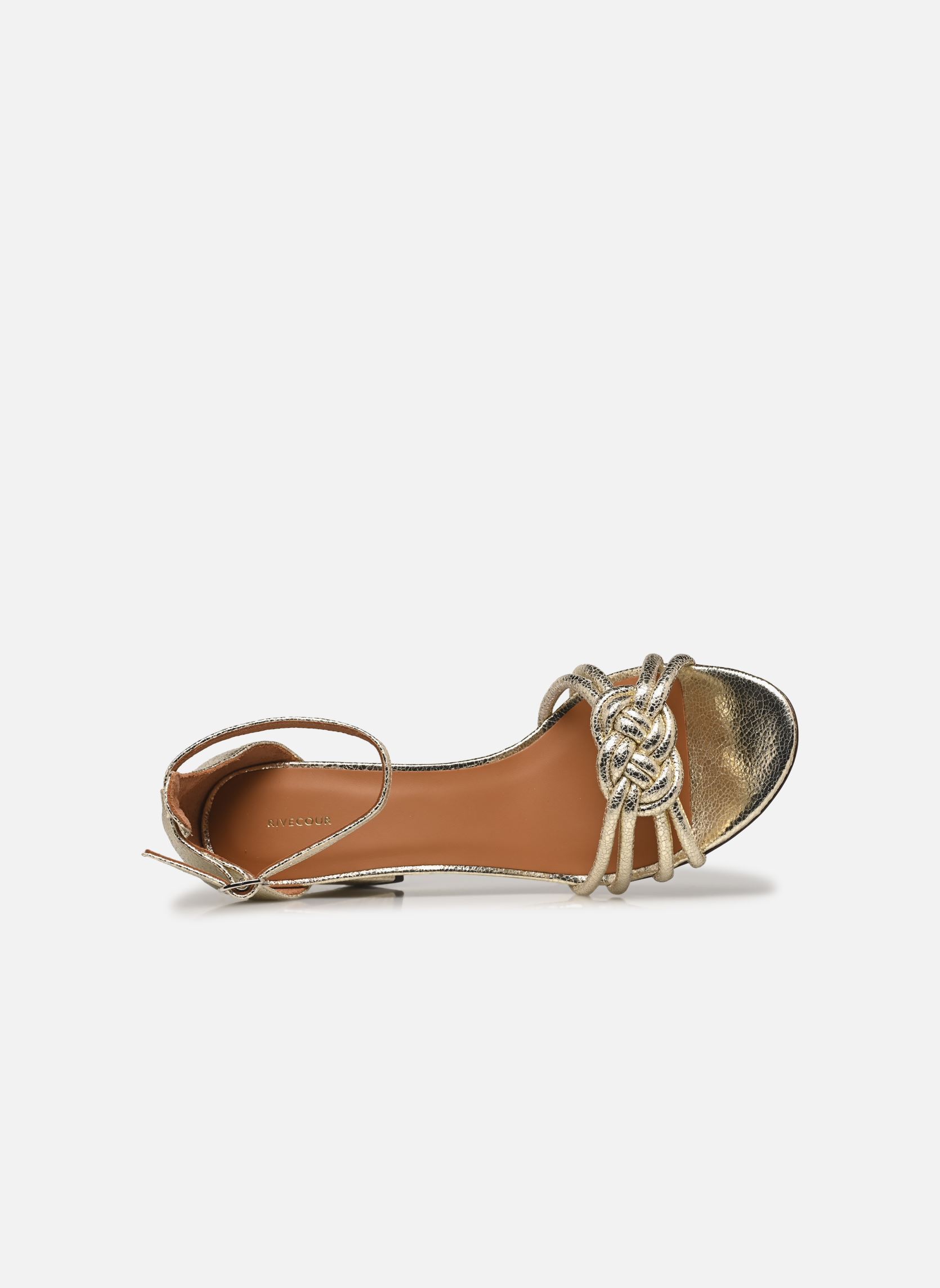 Sandali Sandales n°191 - Cuir craquelé - Or Blan donna oro e bronzo Rivecour Sandali Sandales n°191 - Cuir craquelé - Or Blan donna oro e bronzo OR BLANC