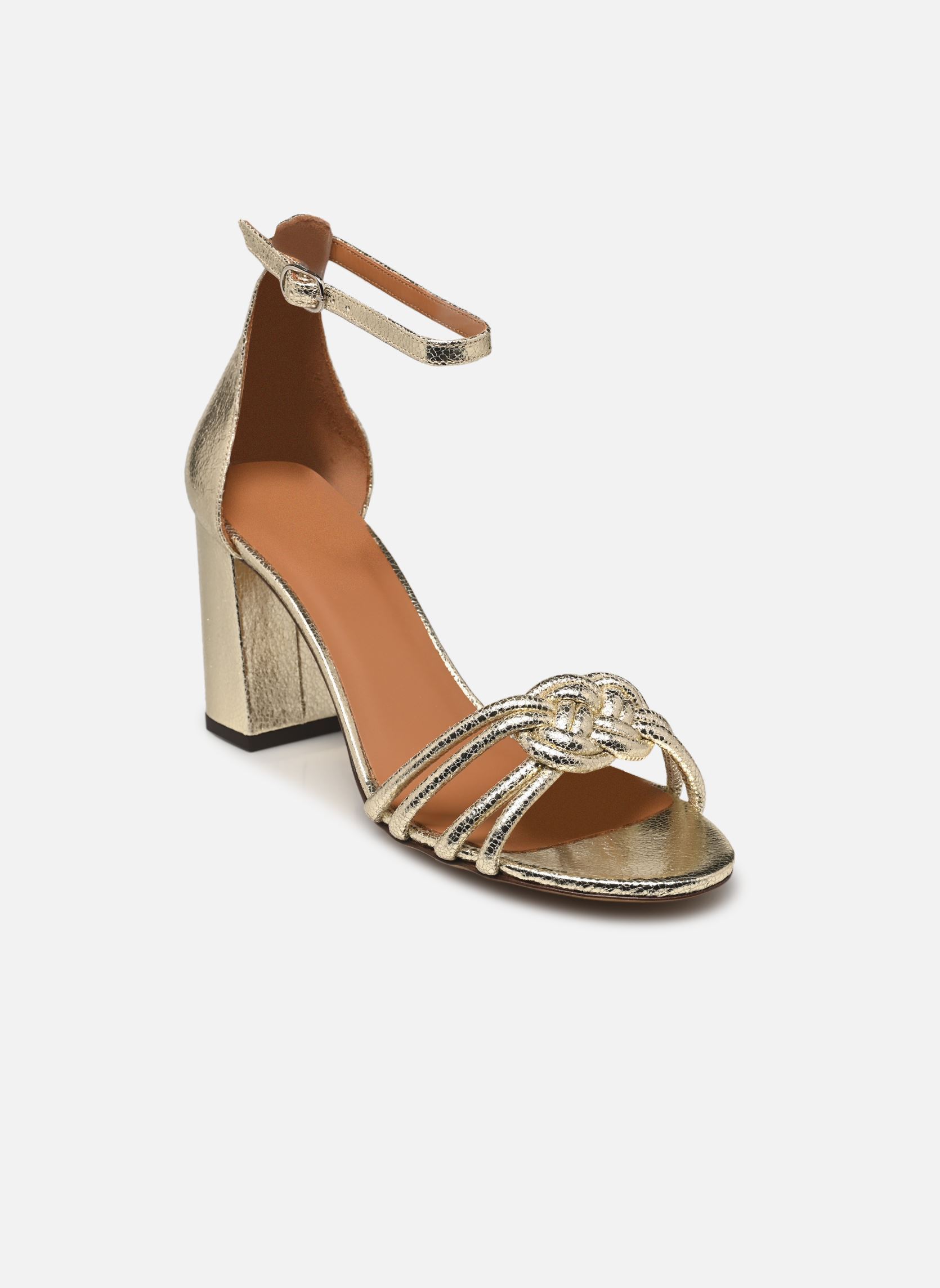 Sandali Sandales n°191 - Cuir craquelé - Or Blan donna oro e bronzo Rivecour Sandali Sandales n°191 - Cuir craquelé - Or Blan donna oro e bronzo OR BLANC