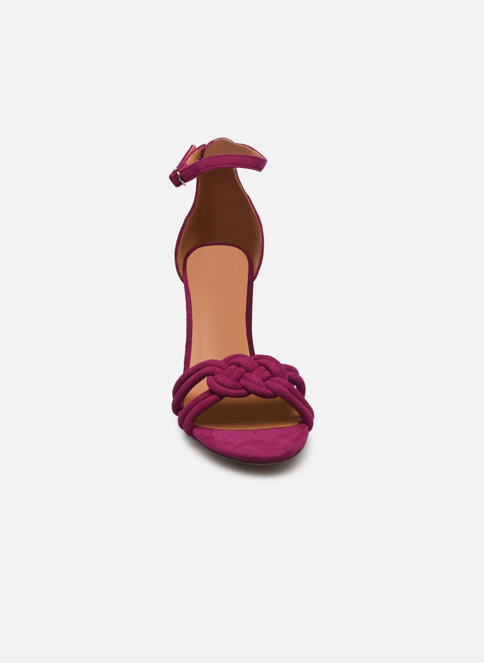 Sandalen Sandales n°191 - Suede - Prune damen violett Rivecour Sandalen Sandales n°191 - Suede - Prune damen violett PRUNE