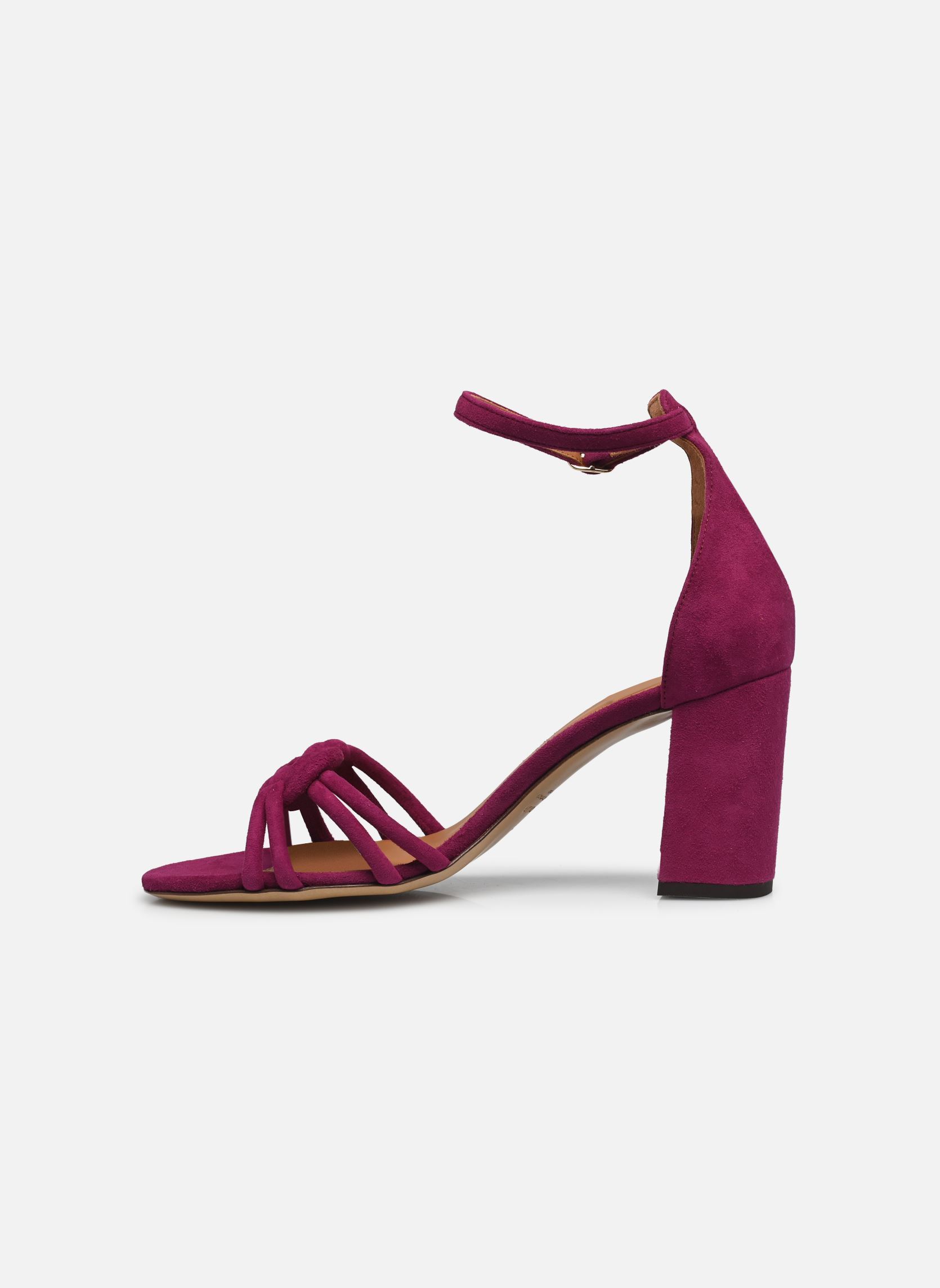 Sandalen Sandales n°191 - Suede - Prune damen violett Rivecour Sandalen Sandales n°191 - Suede - Prune damen violett PRUNE