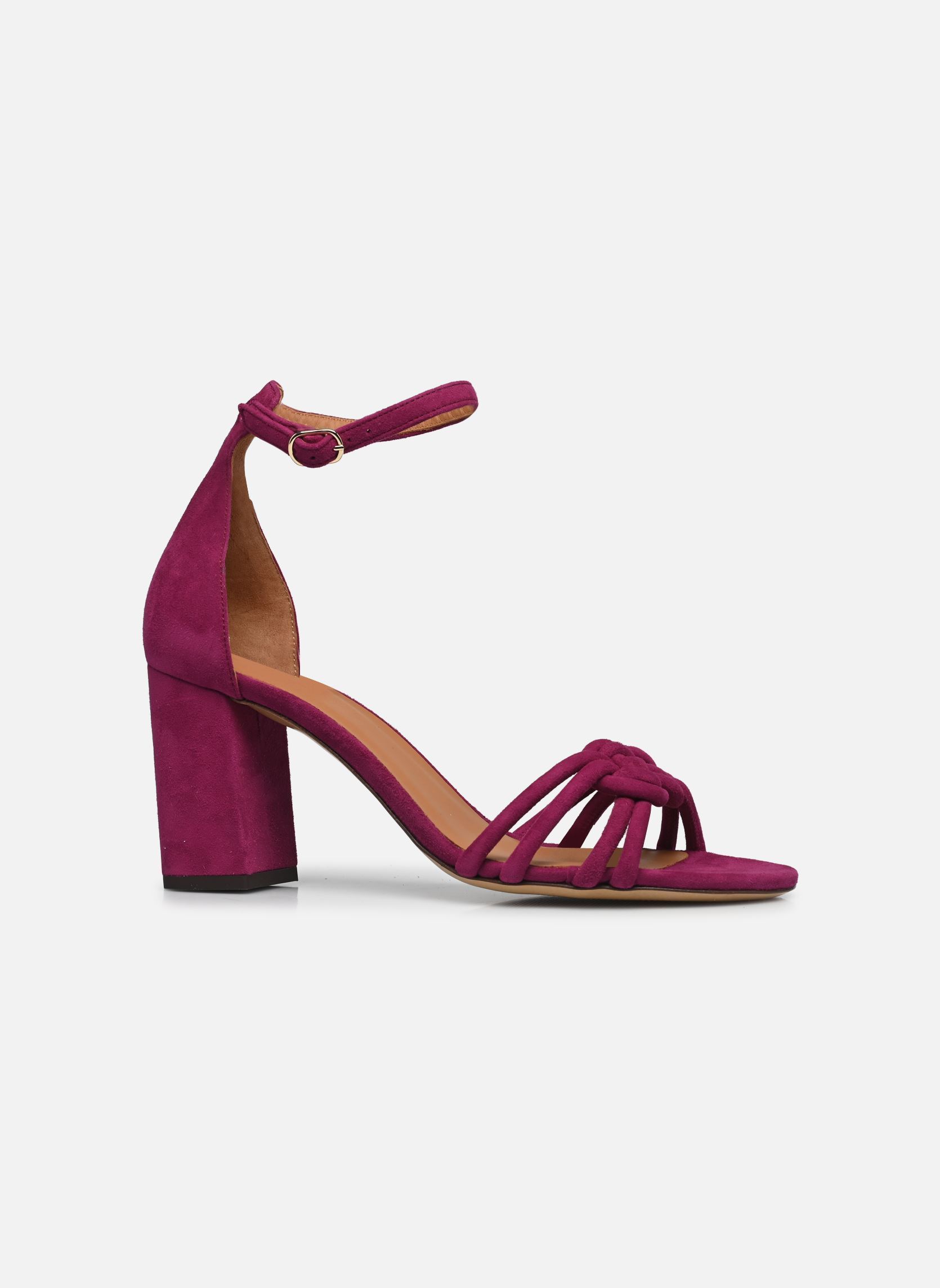 Sandalen Sandales n°191 - Suede - Prune damen violett Rivecour Sandalen Sandales n°191 - Suede - Prune damen violett PRUNE