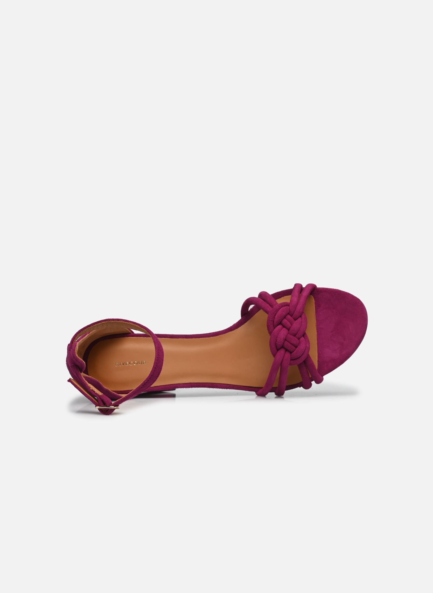Sandalen Sandales n°191 - Suede - Prune damen violett Rivecour Sandalen Sandales n°191 - Suede - Prune damen violett PRUNE