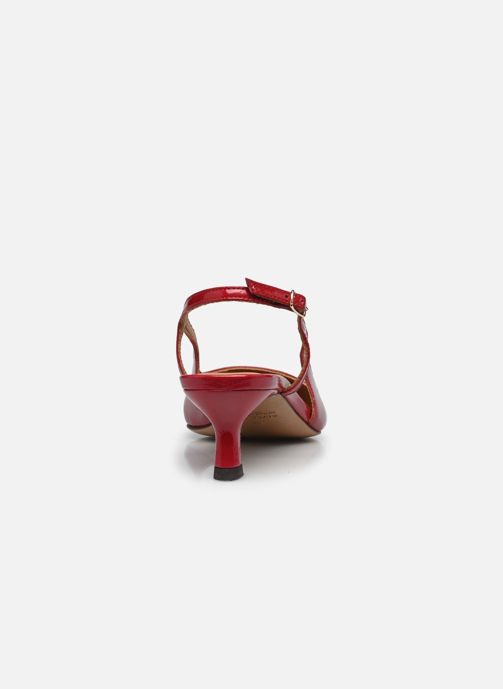 Slingback pumps Slingback n°412 - Cuir vernis - Rouge dames rood Rivecour Slingback pumps Slingback n°412 - Cuir vernis - Rouge dames rood ROUGE