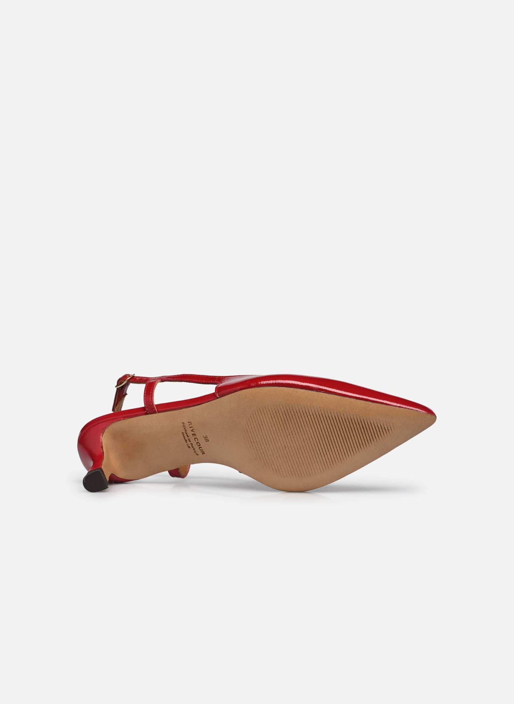 Slingback pumps Slingback n°412 - Cuir vernis - Rouge dames rood Rivecour Slingback pumps Slingback n°412 - Cuir vernis - Rouge dames rood ROUGE