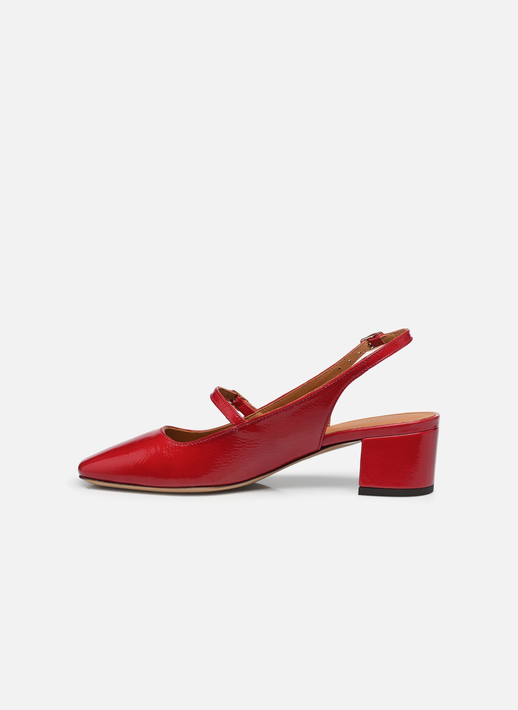 Décolleté con cinturino Babies n°424 - Cuir vernis - Rouge donna rosso Rivecour Décolleté con cinturino Babies n°424 - Cuir vernis - Rouge donna rosso ROUGE
