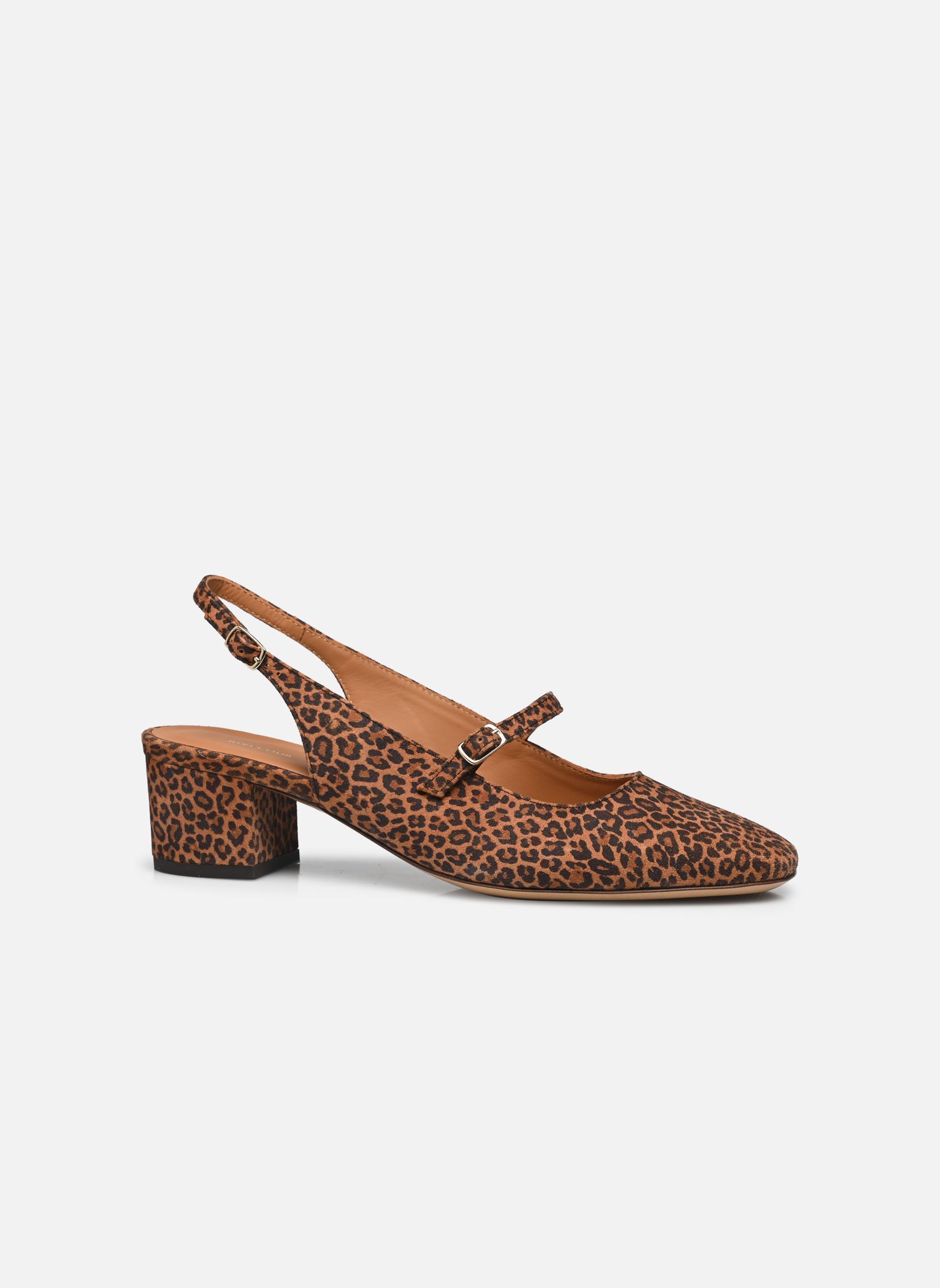 Pumps mit Riemchen Babies n°424 - Cuir imprimé - Léopard damen beige Rivecour Pumps mit Riemchen Babies n°424 - Cuir imprimé - Léopard damen beige LÉOPARD