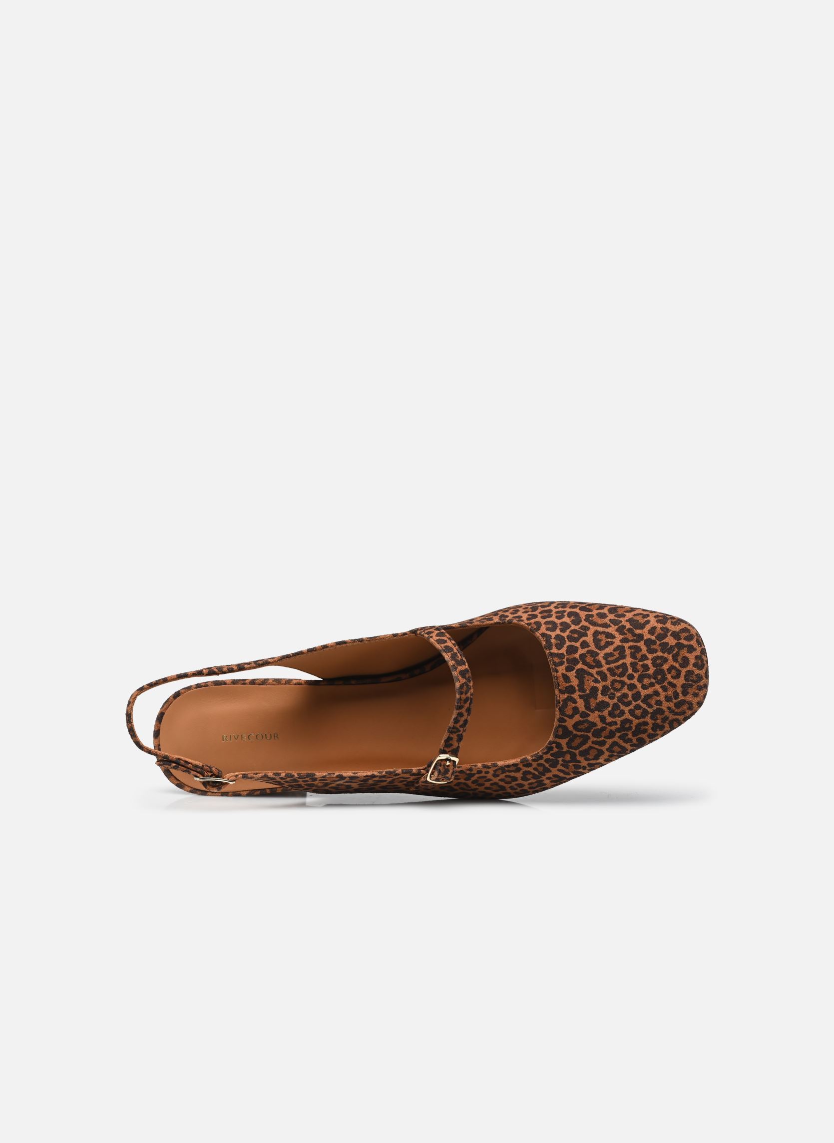 Pumps mit Riemchen Babies n°424 - Cuir imprimé - Léopard damen beige Rivecour Pumps mit Riemchen Babies n°424 - Cuir imprimé - Léopard damen beige LÉOPARD