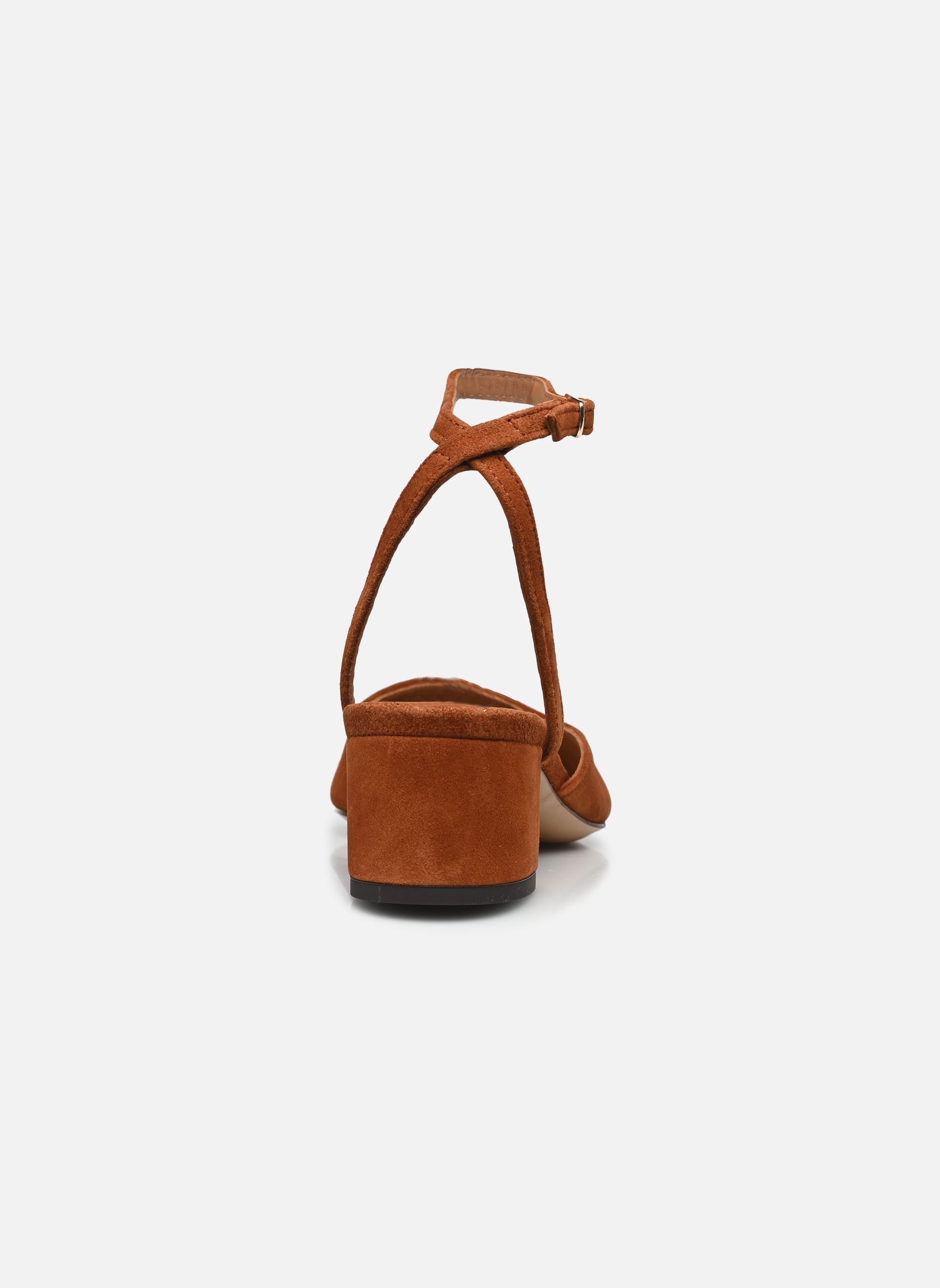 Zapatos de tacón con correas Babies n°429 - Suede - Noisette mujer marrón Rivecour Zapatos de tacón con correas Babies n°429 - Suede - Noisette mujer marrón NOISETTE