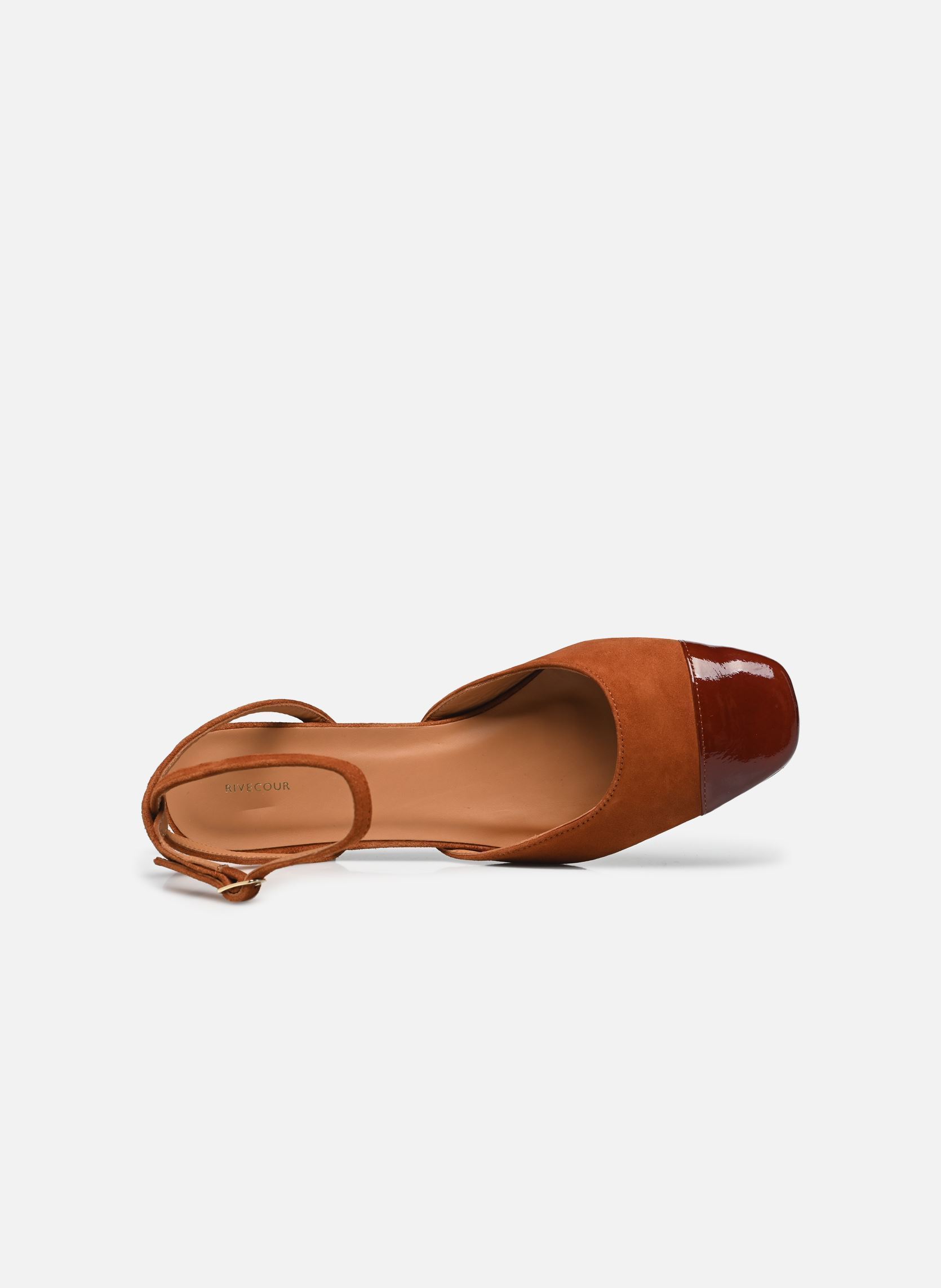 Zapatos de tacón con correas Babies n°429 - Suede - Noisette mujer marrón Rivecour Zapatos de tacón con correas Babies n°429 - Suede - Noisette mujer marrón NOISETTE