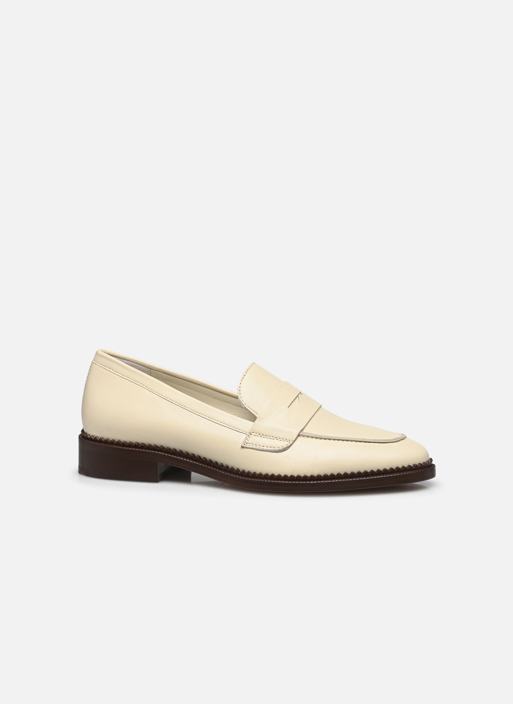 Mocassins Mocassins n°82 - Cuir nappa - Blanc cass femme blanc Rivecour Mocassins Mocassins n°82 - Cuir nappa - Blanc cass femme blanc BLANC CASSÉ