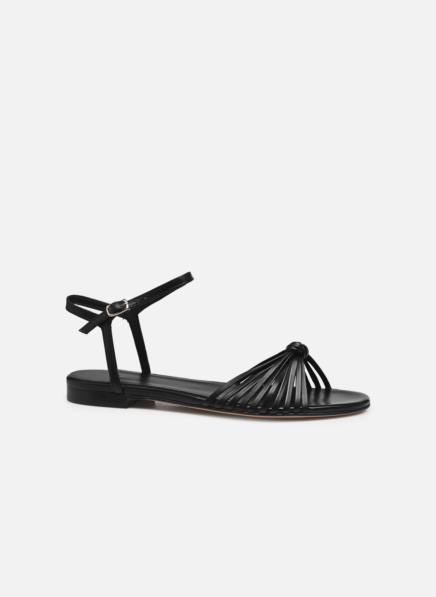 Sandales plates Sandales n°155 - Cuir - Noir femme noir Rivecour Sandales plates Sandales n°155 - Cuir - Noir femme noir NOIR