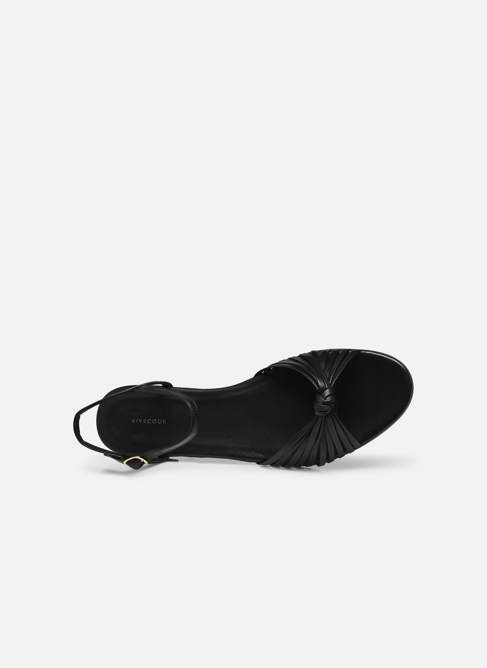 Sandales plates Sandales n°155 - Cuir - Noir femme noir Rivecour Sandales plates Sandales n°155 - Cuir - Noir femme noir NOIR