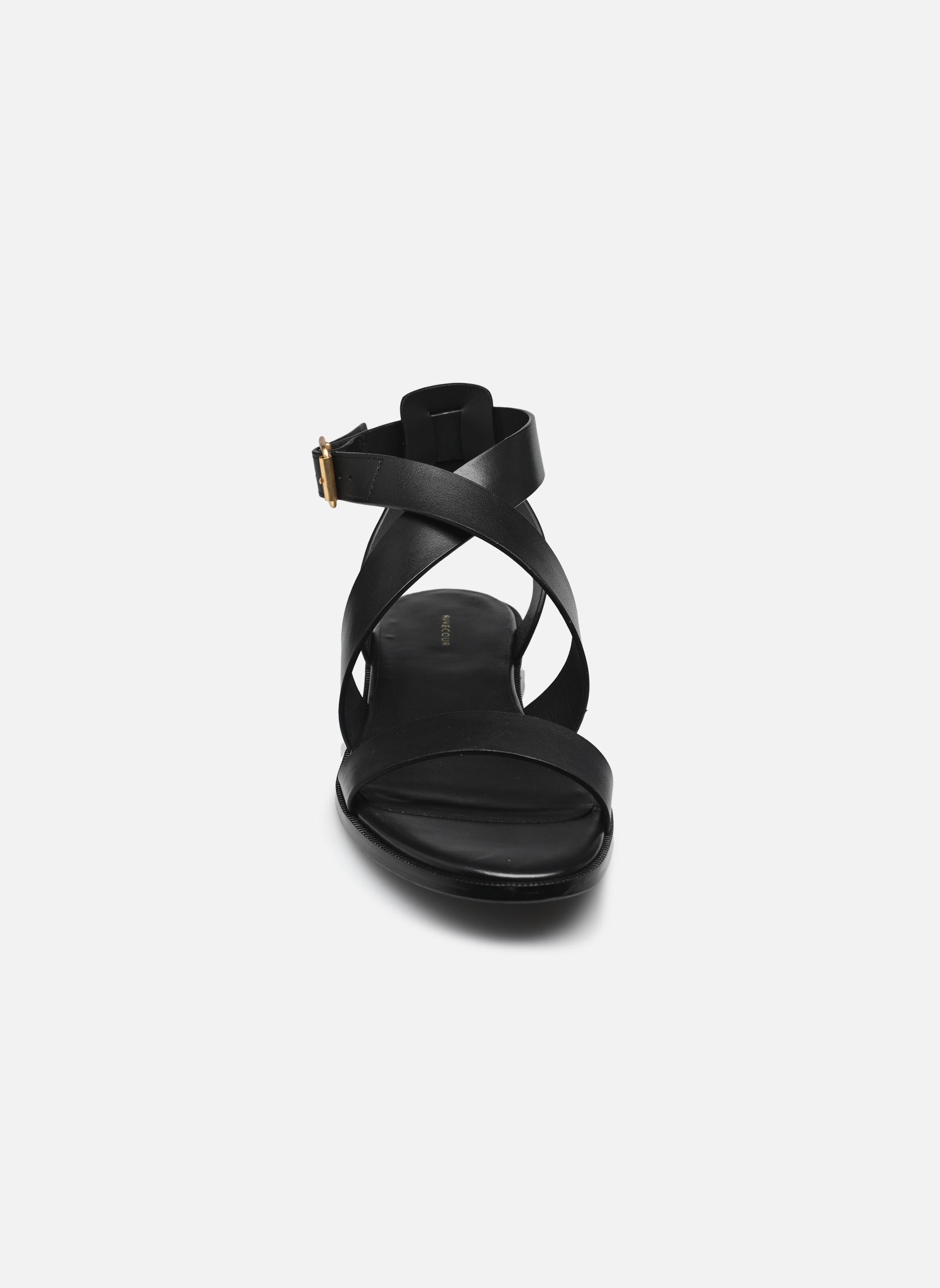 Sandales plates Sandales n°202 - Cuir - Noir femme noir Rivecour Sandales plates Sandales n°202 - Cuir - Noir femme noir NOIR