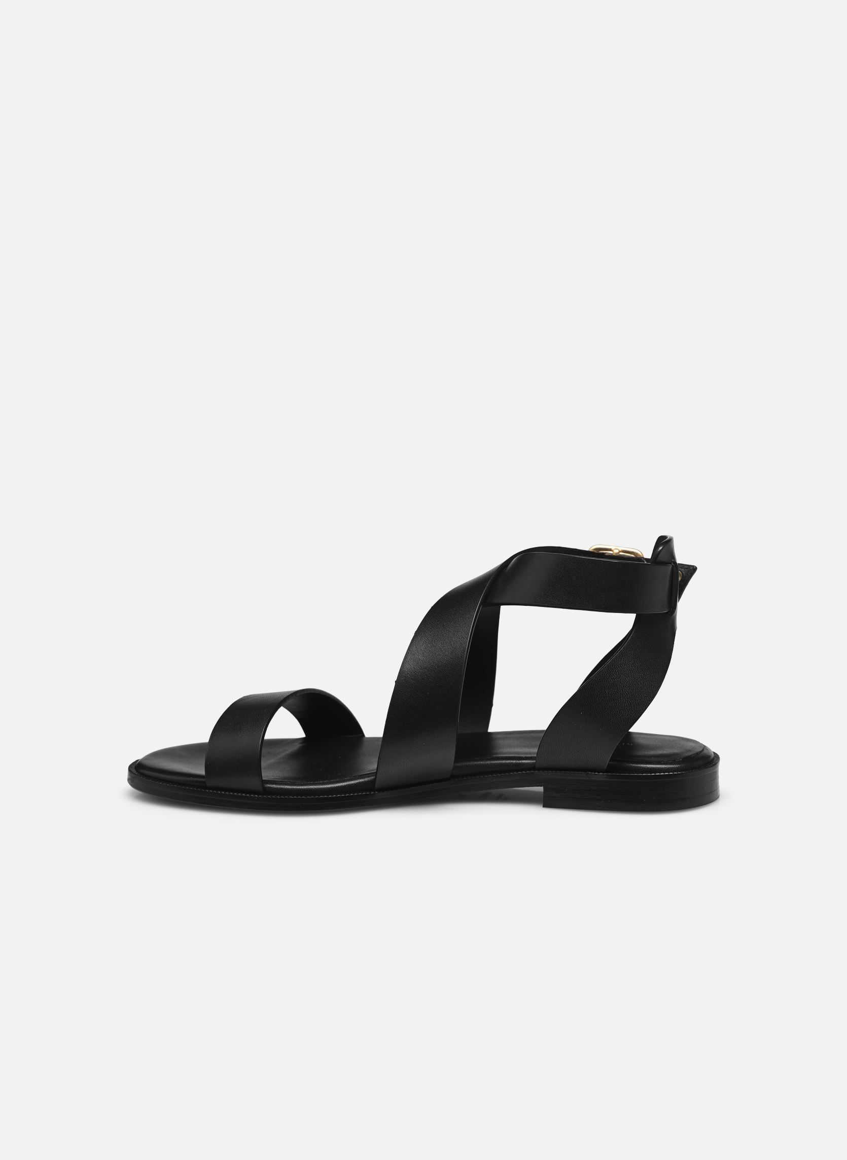 Sandales plates Sandales n°202 - Cuir - Noir femme noir Rivecour Sandales plates Sandales n°202 - Cuir - Noir femme noir NOIR