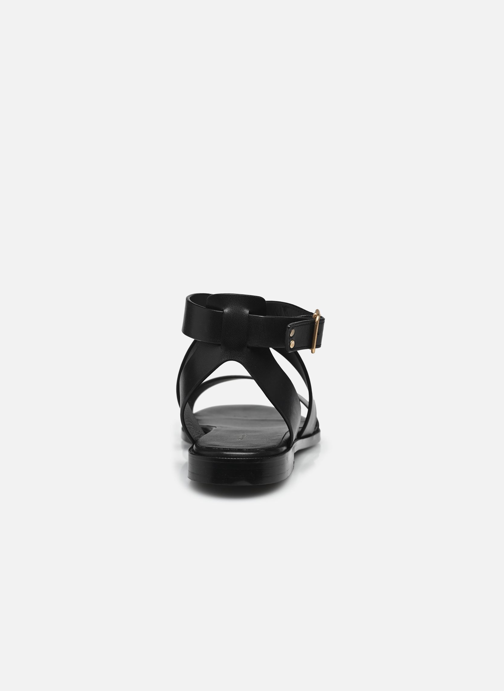 Sandales plates Sandales n°202 - Cuir - Noir femme noir Rivecour Sandales plates Sandales n°202 - Cuir - Noir femme noir NOIR