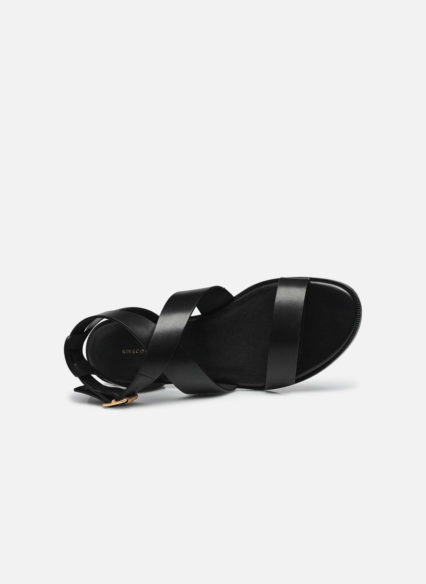 Sandales plates Sandales n°202 - Cuir - Noir femme noir Rivecour Sandales plates Sandales n°202 - Cuir - Noir femme noir NOIR