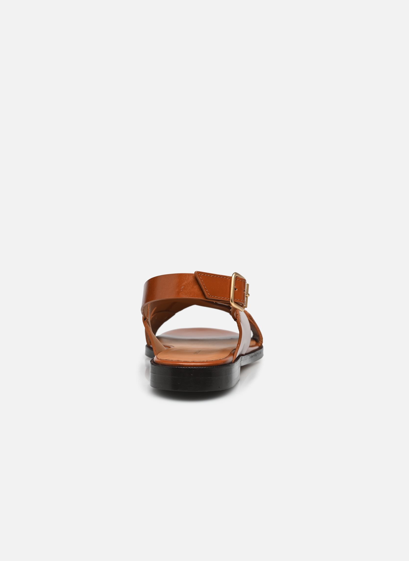 Sandalias planas Sandales n°204 - Cuir - Cognac mujer marrón Rivecour Sandalias planas Sandales n°204 - Cuir - Cognac mujer marrón COGNAC