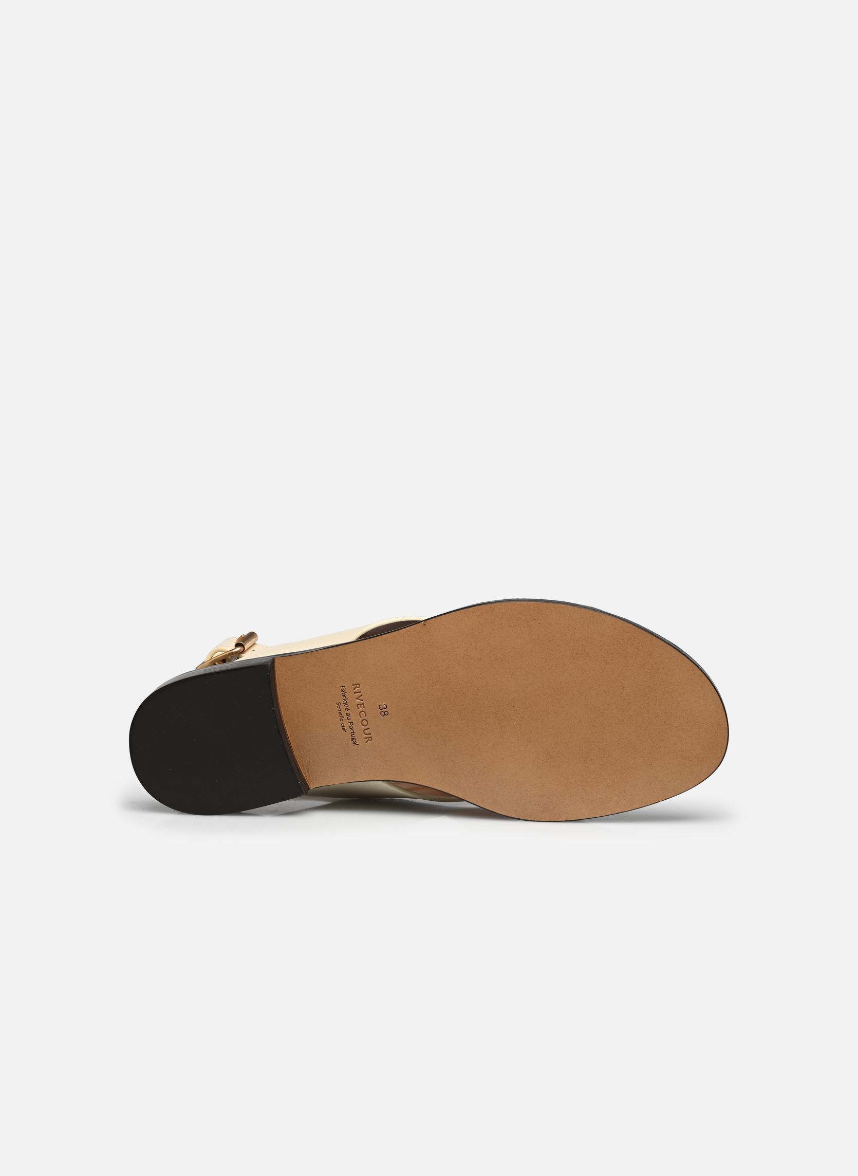 Sandales plates Sandales n°204 - Cuir nappa - Blanc cass femme blanc Rivecour Sandales plates Sandales n°204 - Cuir nappa - Blanc cass femme blanc BLANC CASSÉ