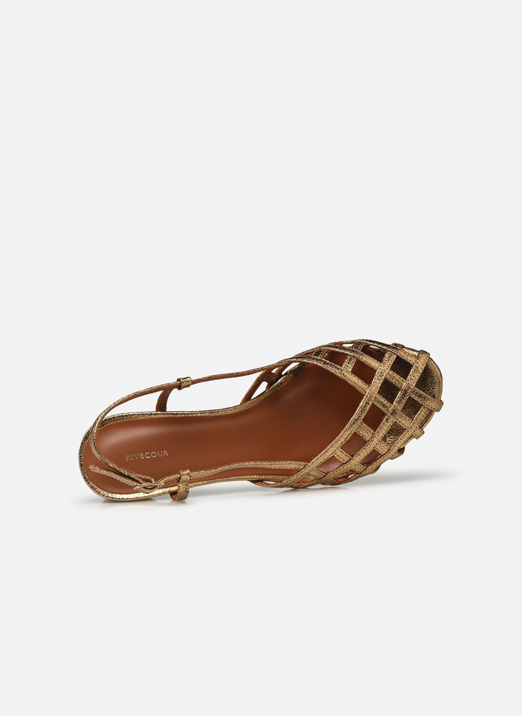 Sandali Sandales n°455 - Cuir laminé - Doré donna oro e bronzo Rivecour Sandali Sandales n°455 - Cuir laminé - Doré donna oro e bronzo DORÉ