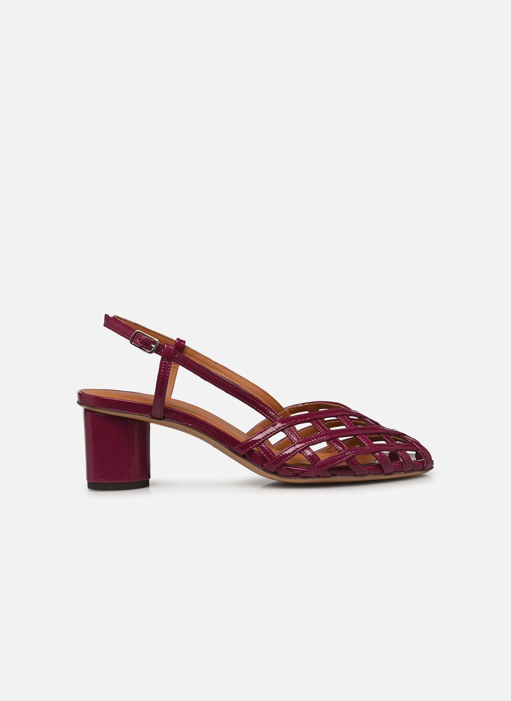 Sandales Sandales n°455 - Cuir vernis - Prune femme violet Rivecour Sandales Sandales n°455 - Cuir vernis - Prune femme violet PRUNE
