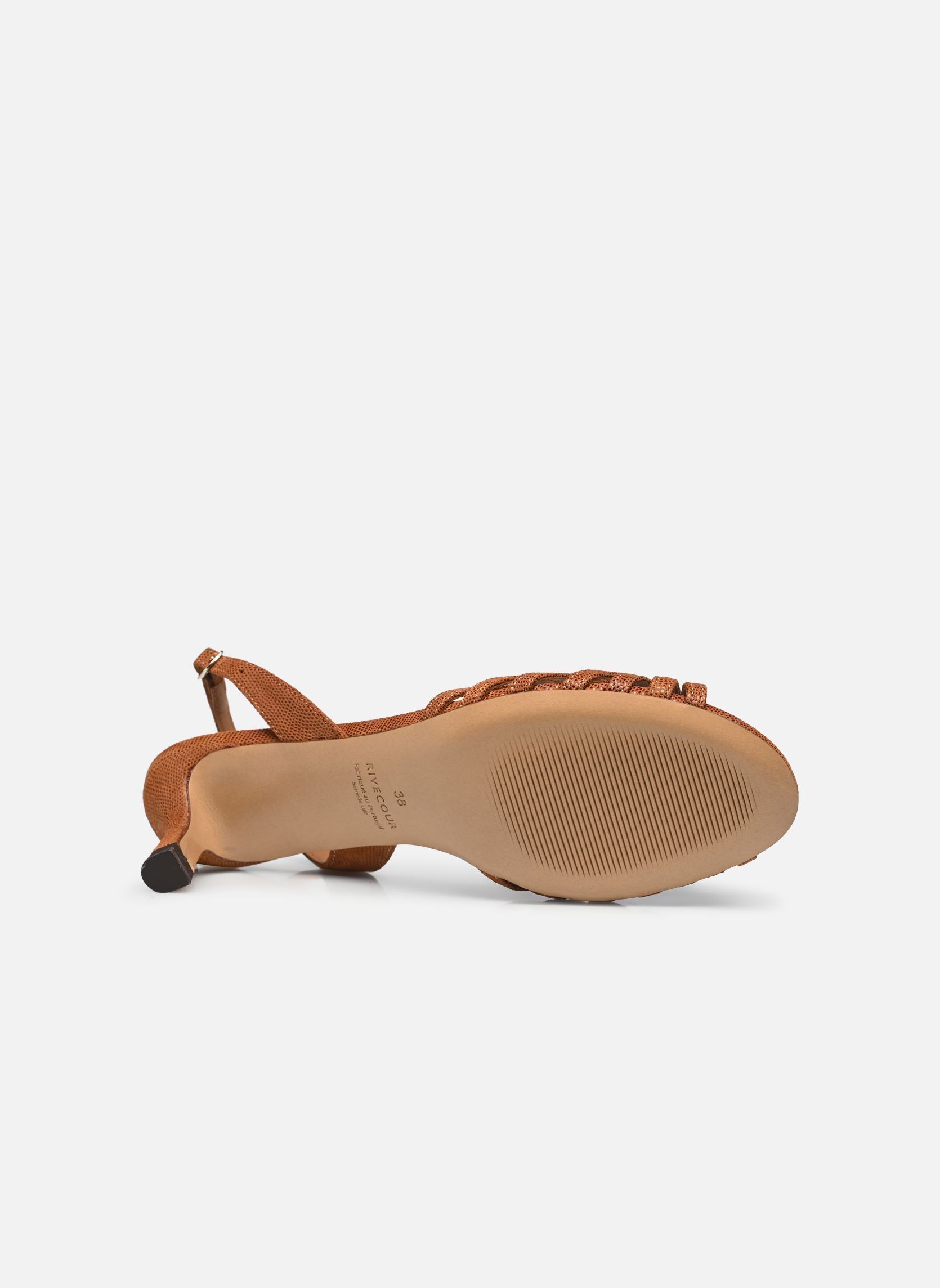 Sandales Sandales n°460 - Cuir imprimé façon léza femme marron Rivecour Sandales Sandales n°460 - Cuir imprimé façon léza femme marron COGNAC