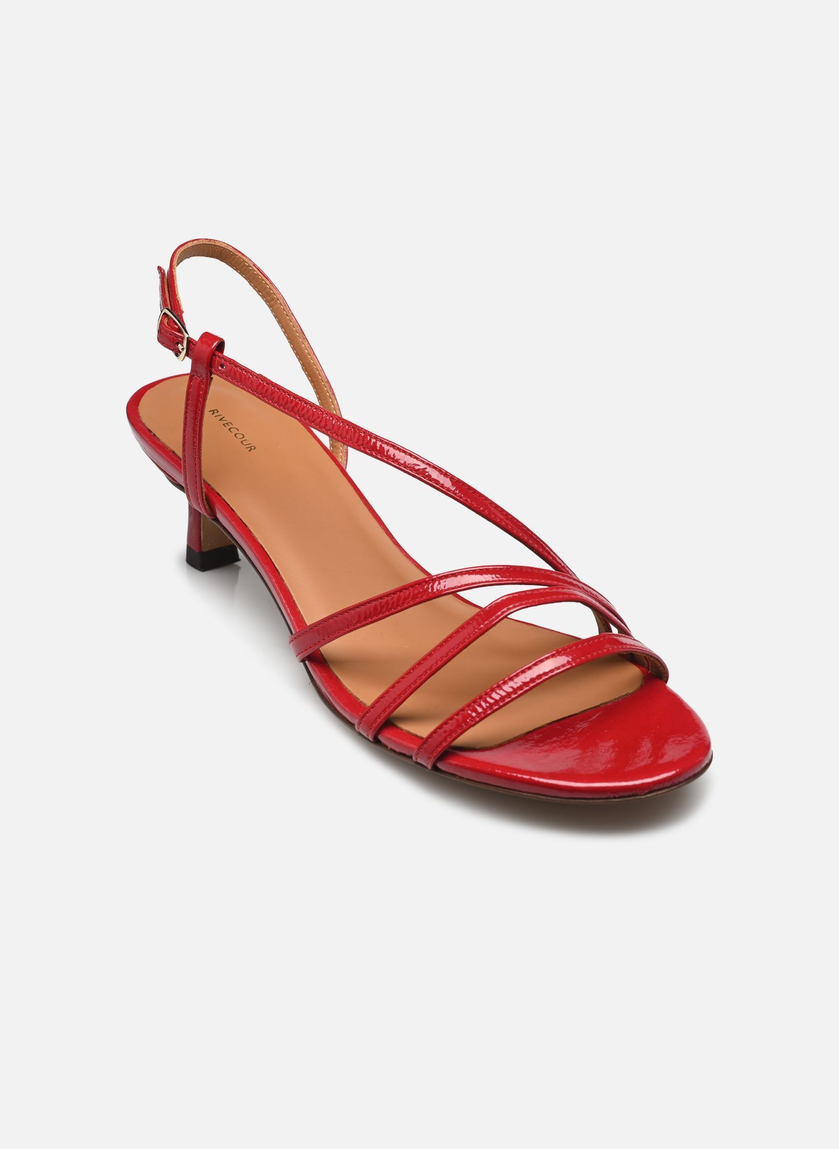 Sandales Sandales n°464 - Cuir vernis - Rouge femme rouge Rivecour Sandales Sandales n°464 - Cuir vernis - Rouge femme rouge ROUGE