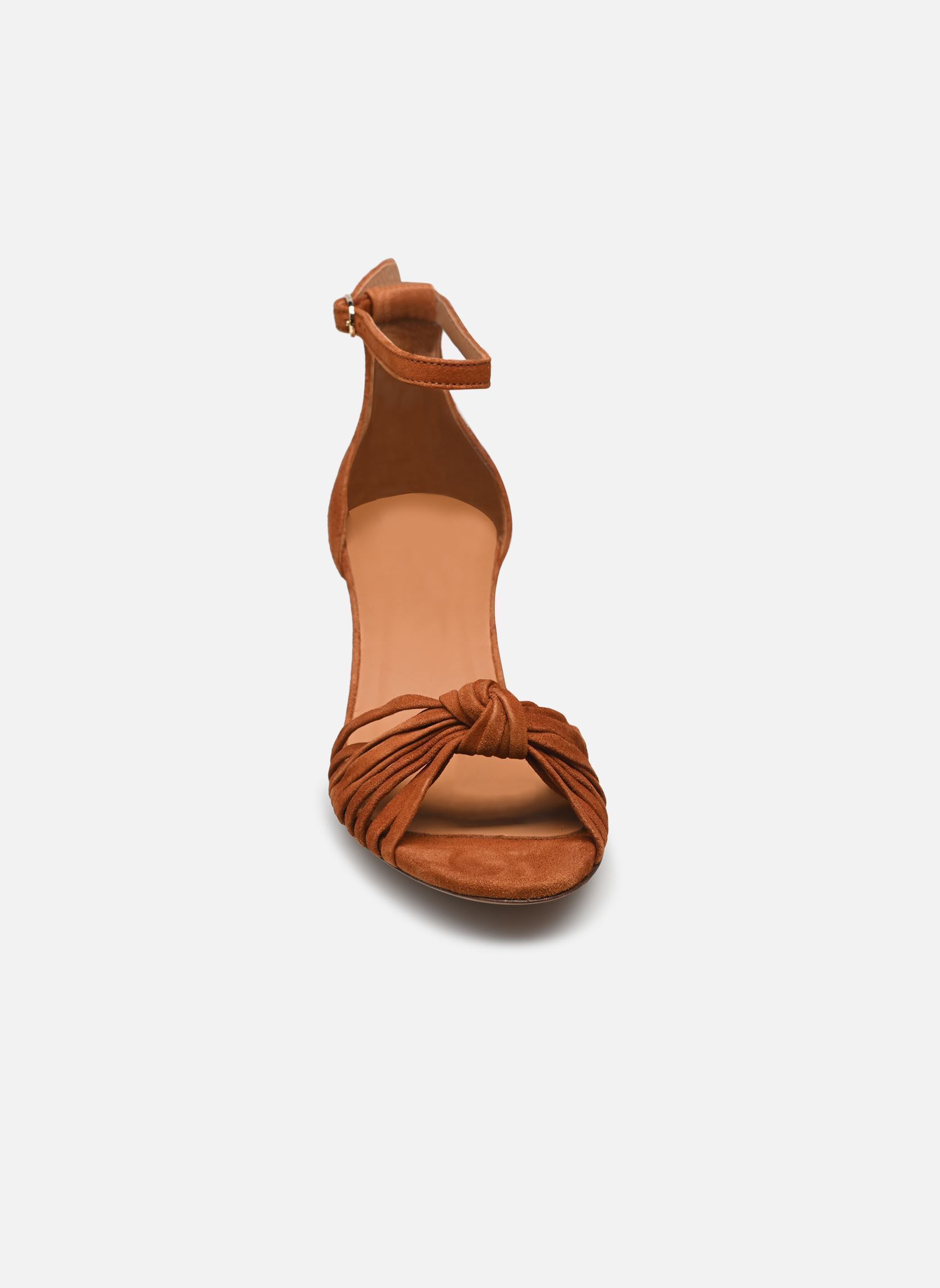 Sandalen Sandales n°478 - Suede - Cognac damen braun Rivecour Sandalen Sandales n°478 - Suede - Cognac damen braun COGNAC