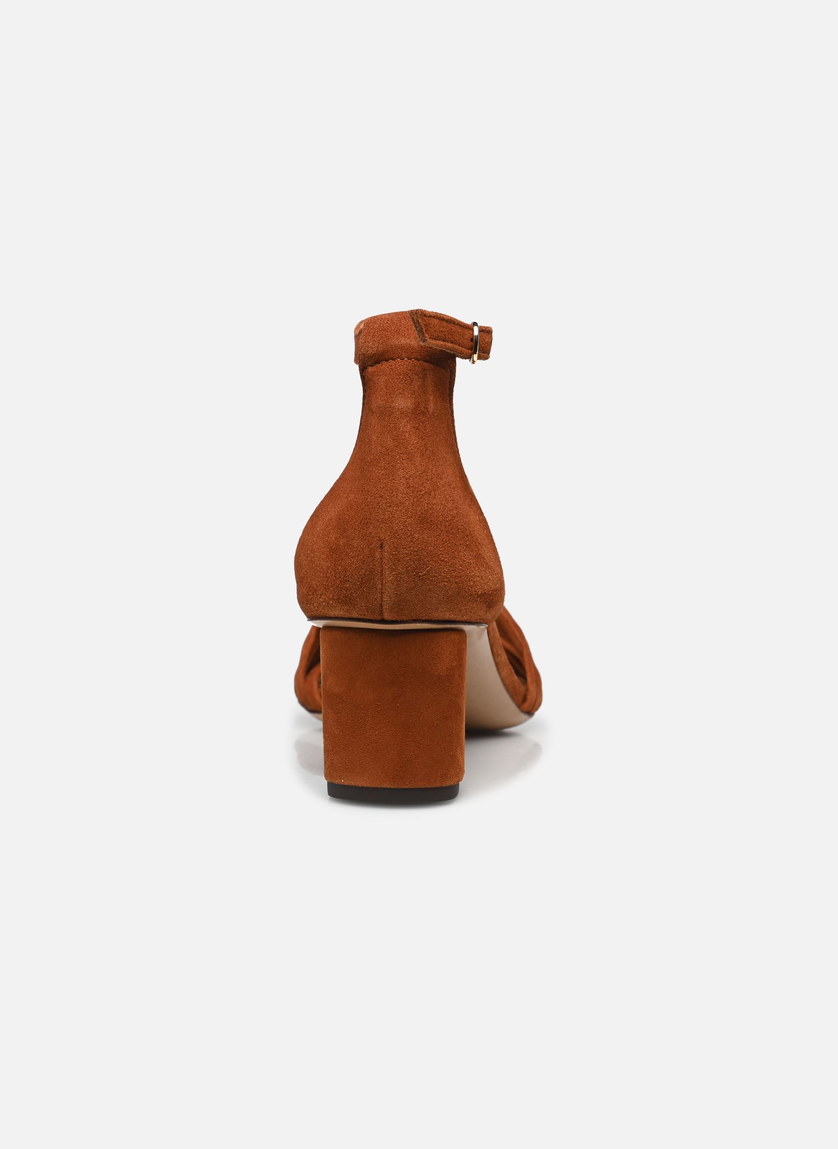 Sandalen Sandales n°478 - Suede - Cognac damen braun Rivecour Sandalen Sandales n°478 - Suede - Cognac damen braun COGNAC