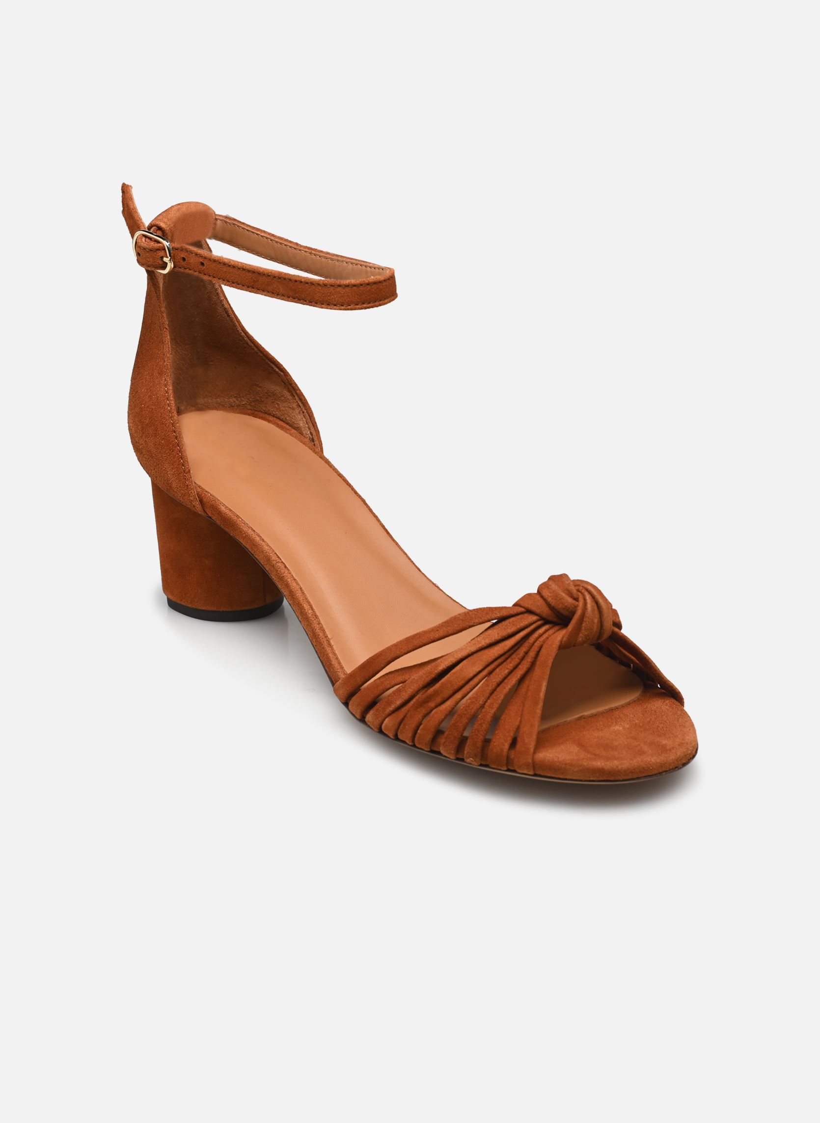 Sandalen Sandales n°478 - Suede - Cognac damen braun Rivecour Sandalen Sandales n°478 - Suede - Cognac damen braun COGNAC
