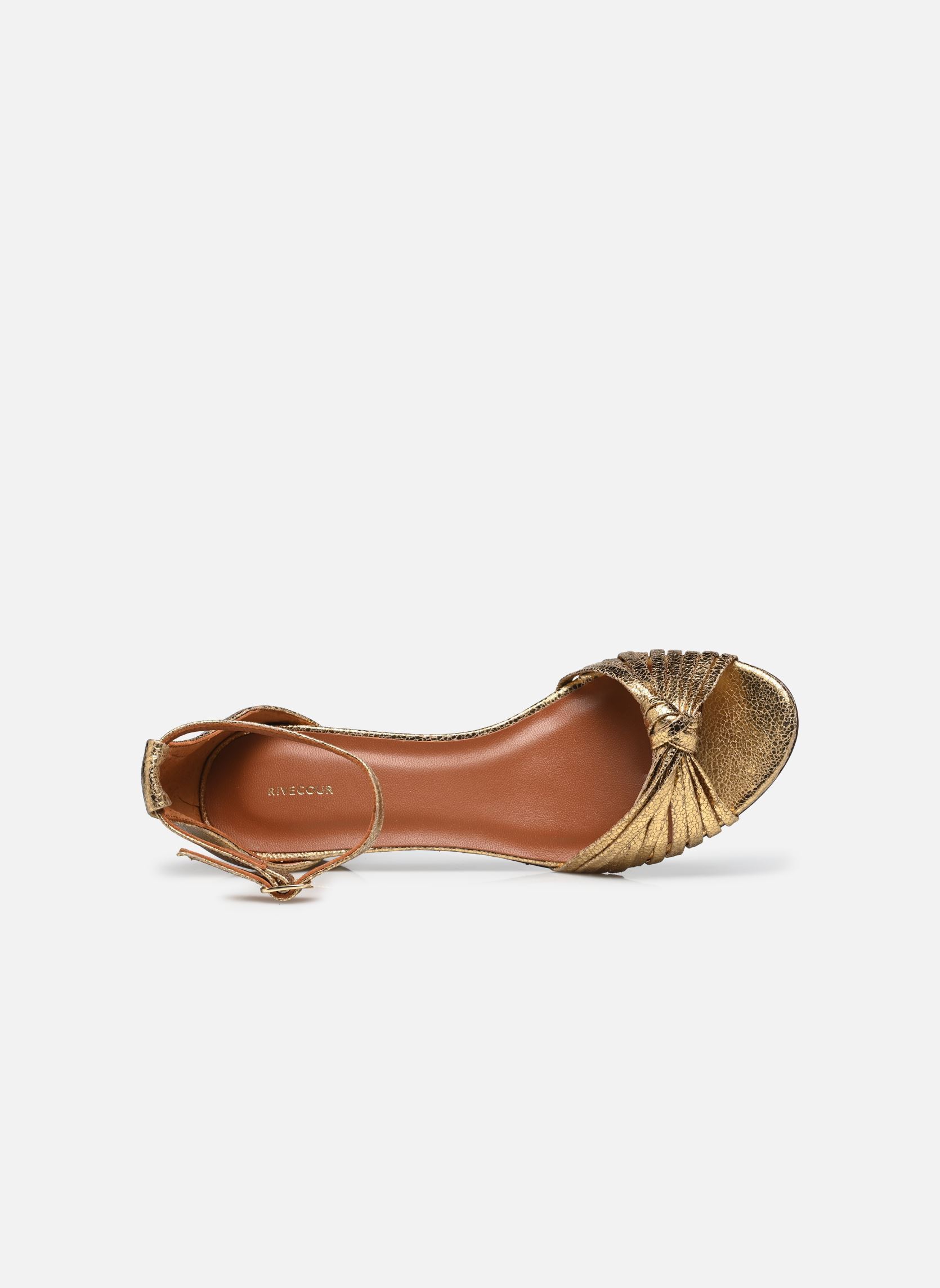 Sandalias Sandales n°478 - Cuir laminé - Doré mujer oro y bronce Rivecour Sandalias Sandales n°478 - Cuir laminé - Doré mujer oro y bronce DORÉ