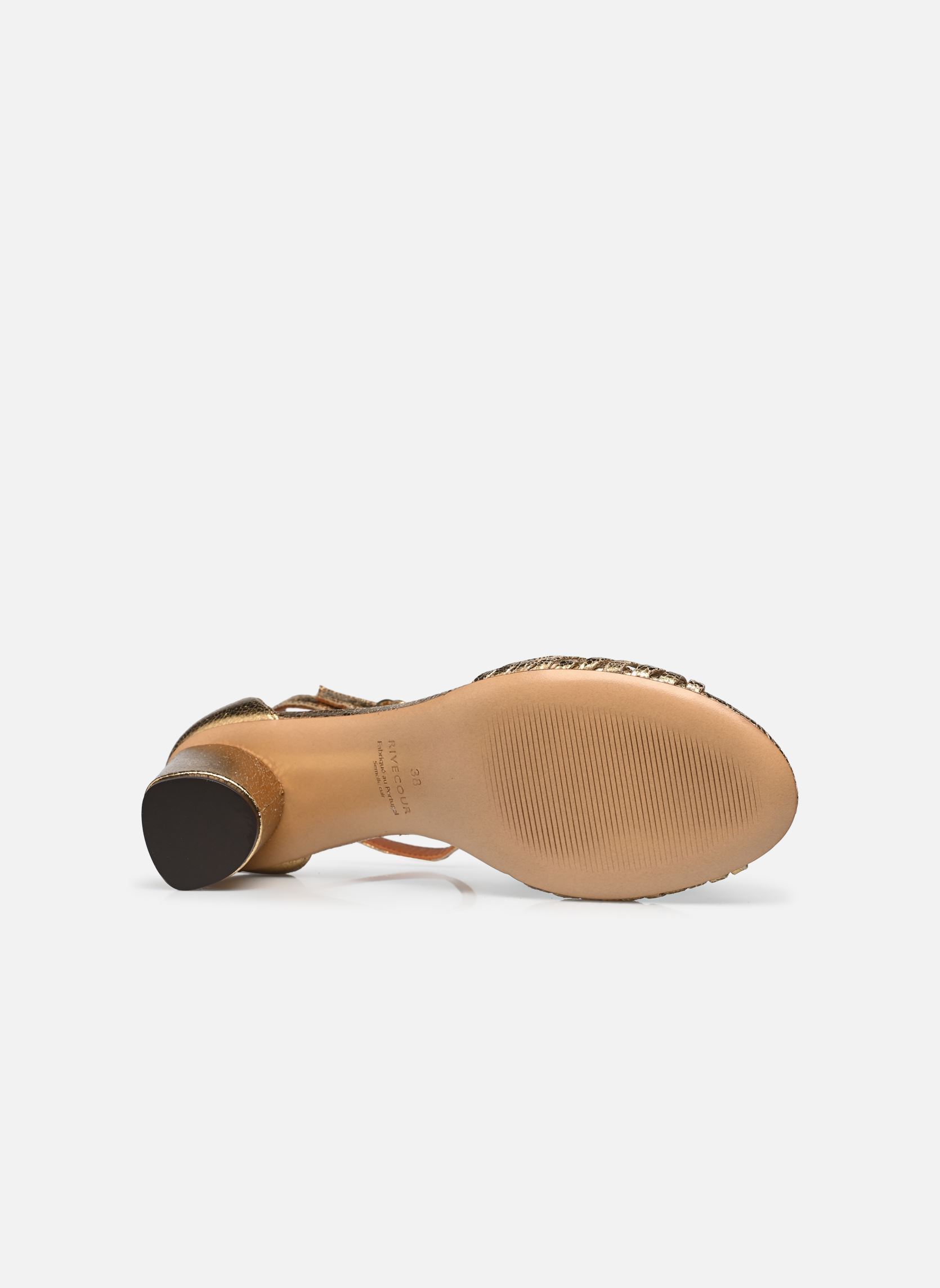 Sandalias Sandales n°478 - Cuir laminé - Doré mujer oro y bronce Rivecour Sandalias Sandales n°478 - Cuir laminé - Doré mujer oro y bronce DORÉ