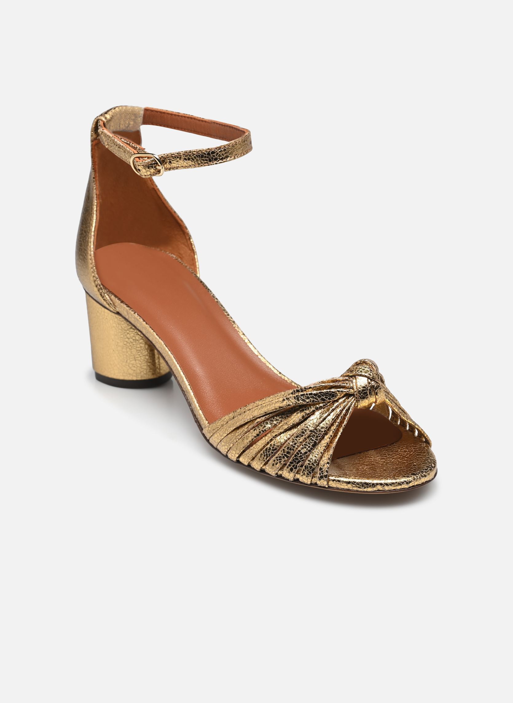 Sandalias Sandales n°478 - Cuir laminé - Doré mujer oro y bronce Rivecour Sandalias Sandales n°478 - Cuir laminé - Doré mujer oro y bronce DORÉ