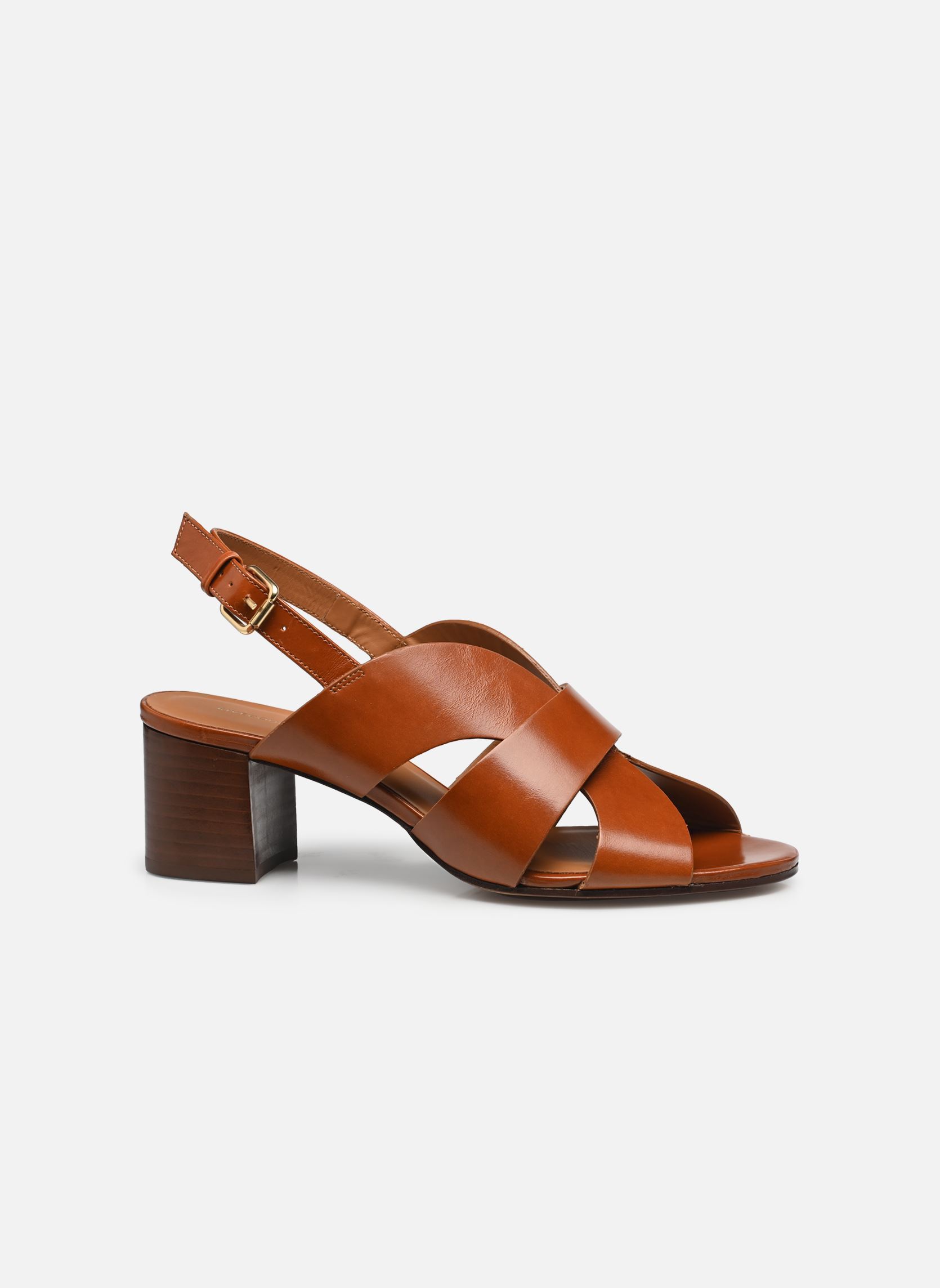 Sandalen Sandales n°551 - Cuir - Cognac dames bruin Rivecour Sandalen Sandales n°551 - Cuir - Cognac dames bruin COGNAC