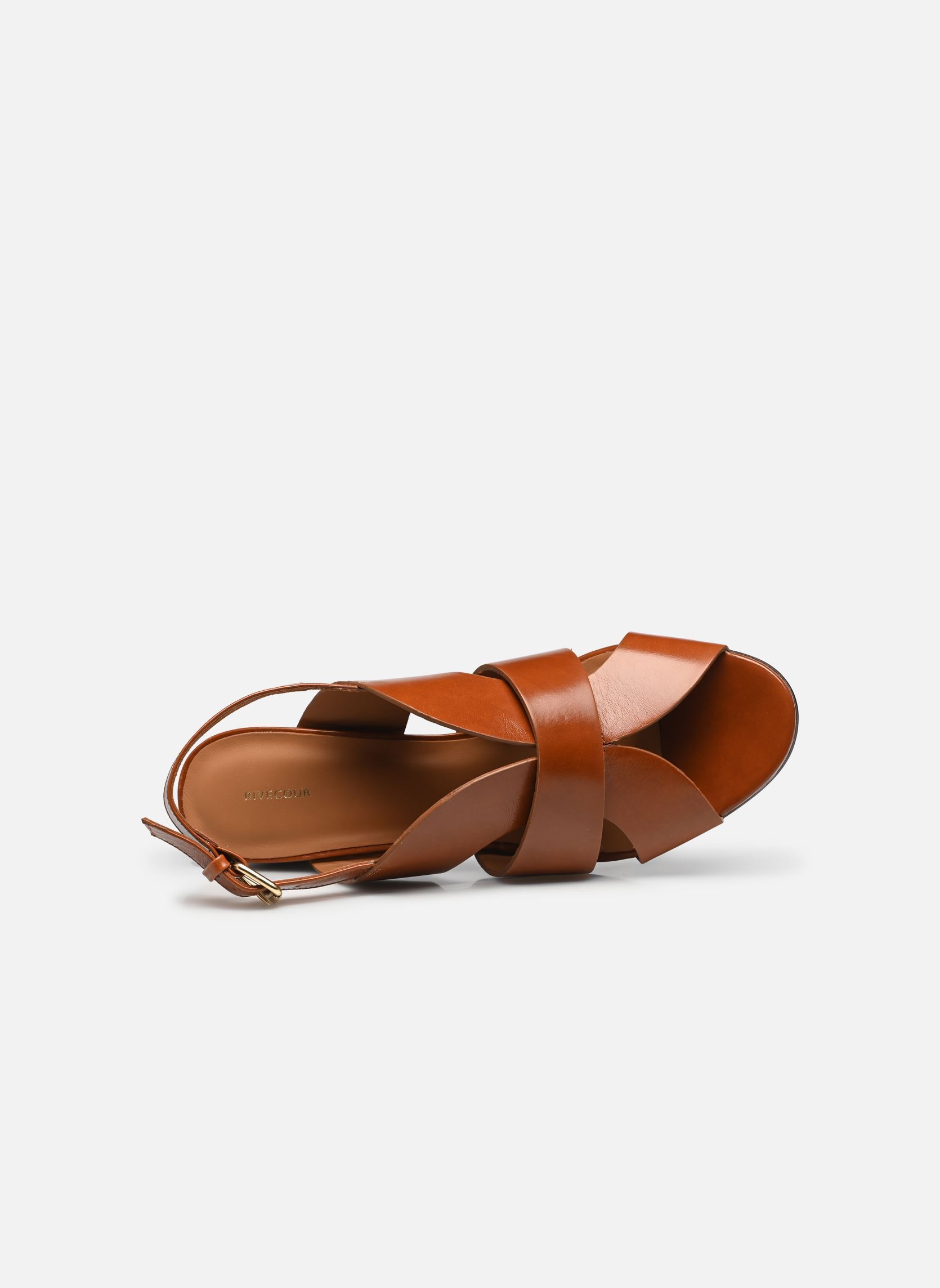 Sandalen Sandales n°551 - Cuir - Cognac dames bruin Rivecour Sandalen Sandales n°551 - Cuir - Cognac dames bruin COGNAC