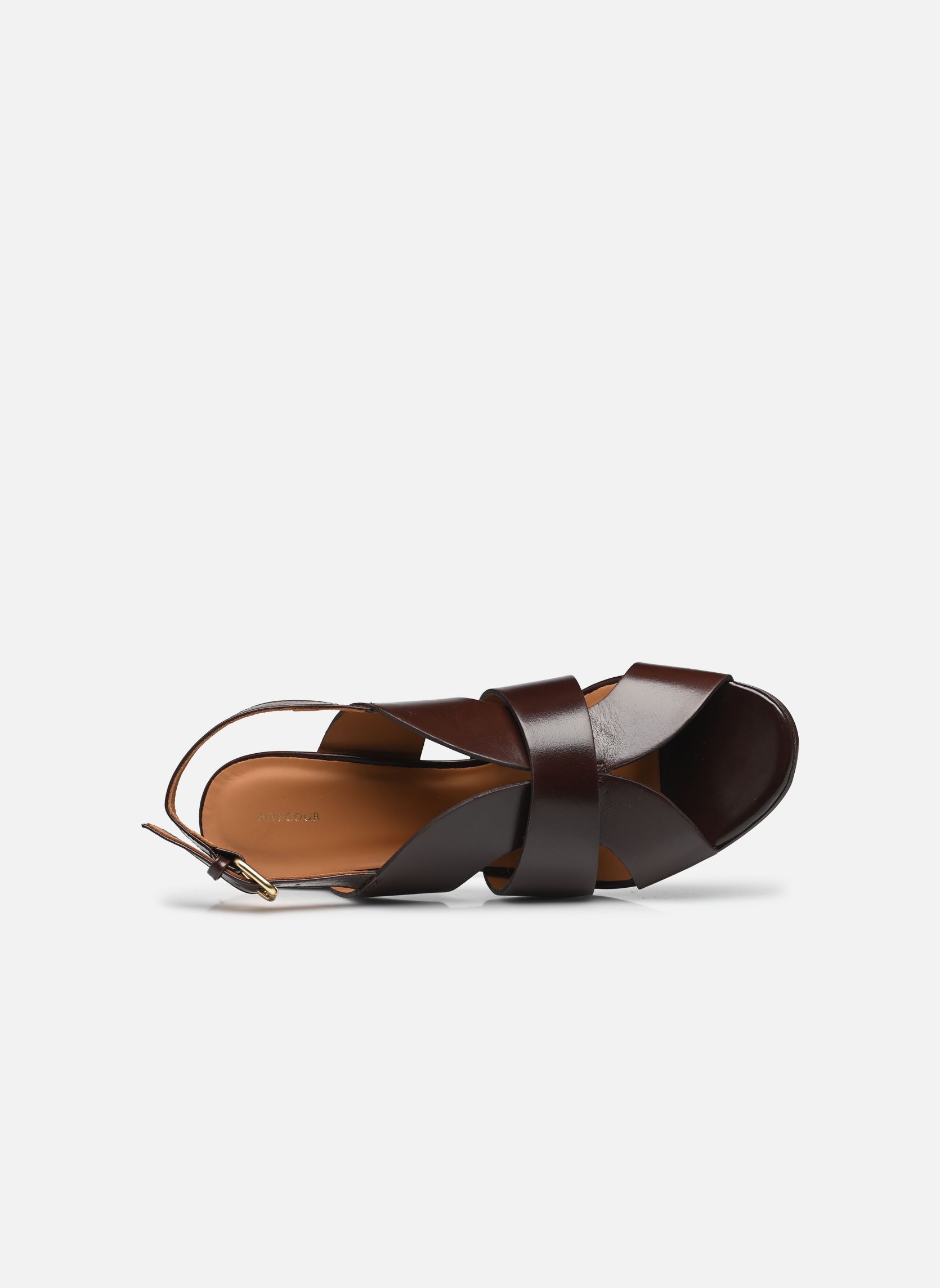 Sandales Sandales n°551 - Cuir - Ebène femme marron Rivecour Sandales Sandales n°551 - Cuir - Ebène femme marron EBÈNE