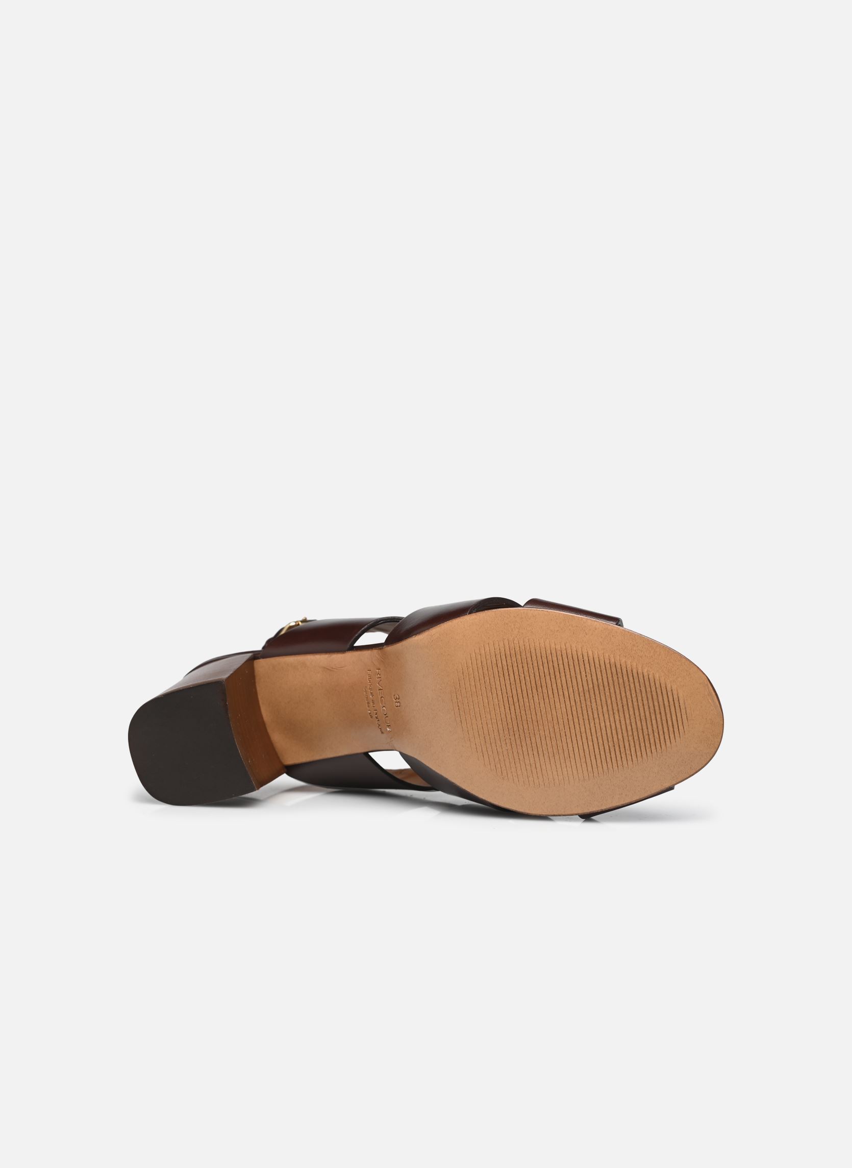 Sandales Sandales n°551 - Cuir - Ebène femme marron Rivecour Sandales Sandales n°551 - Cuir - Ebène femme marron EBÈNE