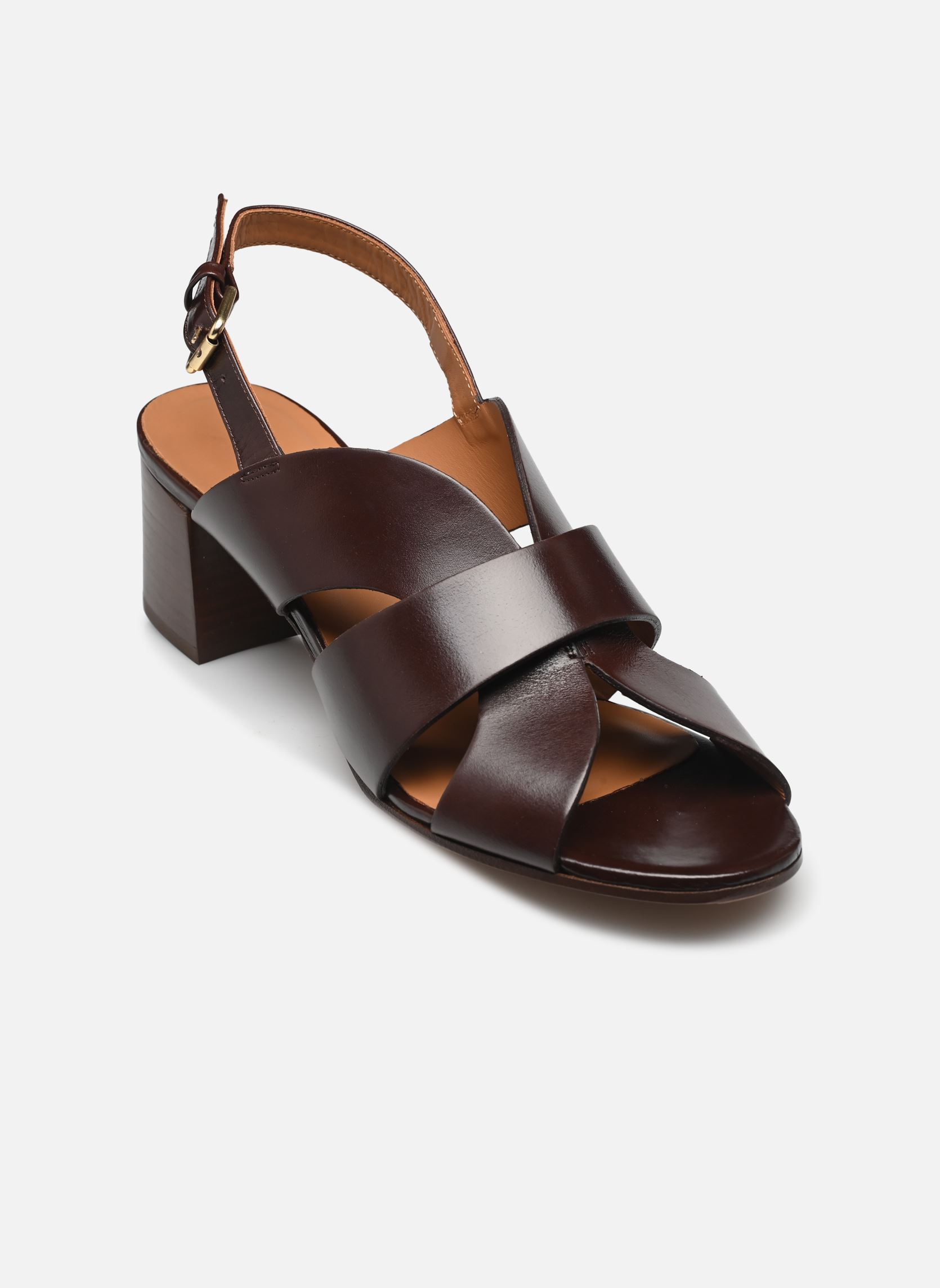 Sandales Sandales n°551 - Cuir - Ebène femme marron Rivecour Sandales Sandales n°551 - Cuir - Ebène femme marron EBÈNE